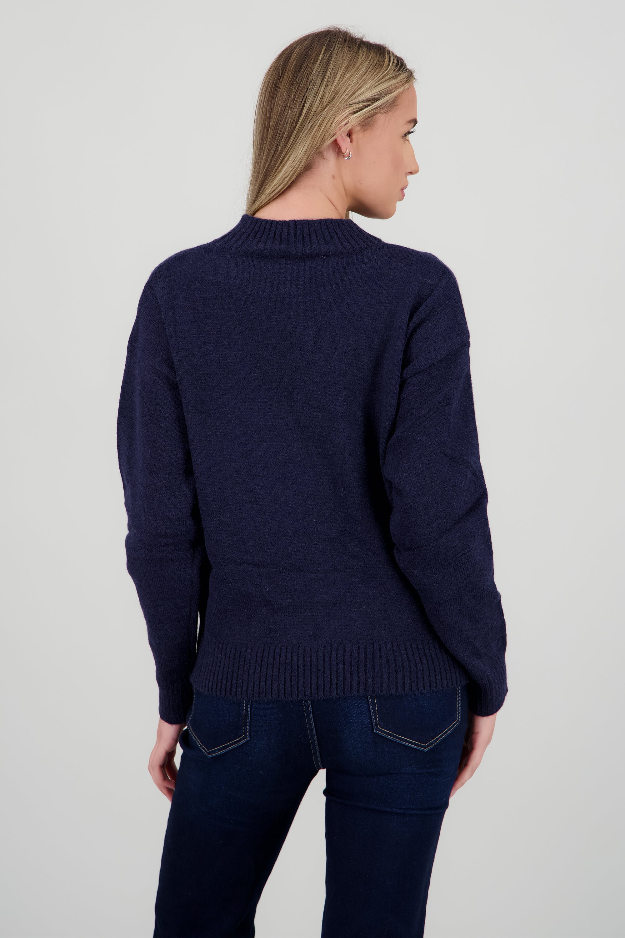 Sueter de navidad copos brillantes MARINO COMBO