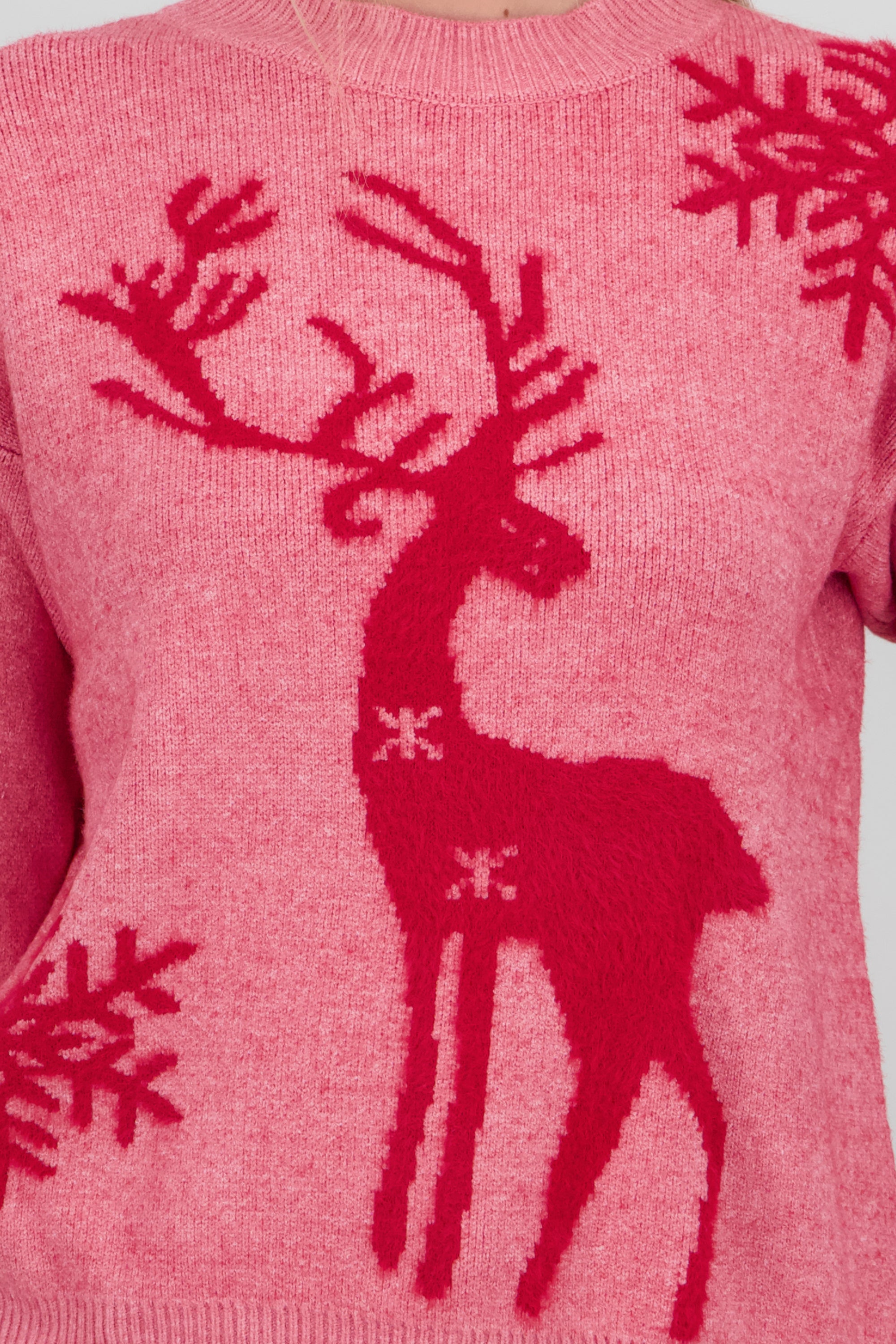 Sueter navidad renos ROJO