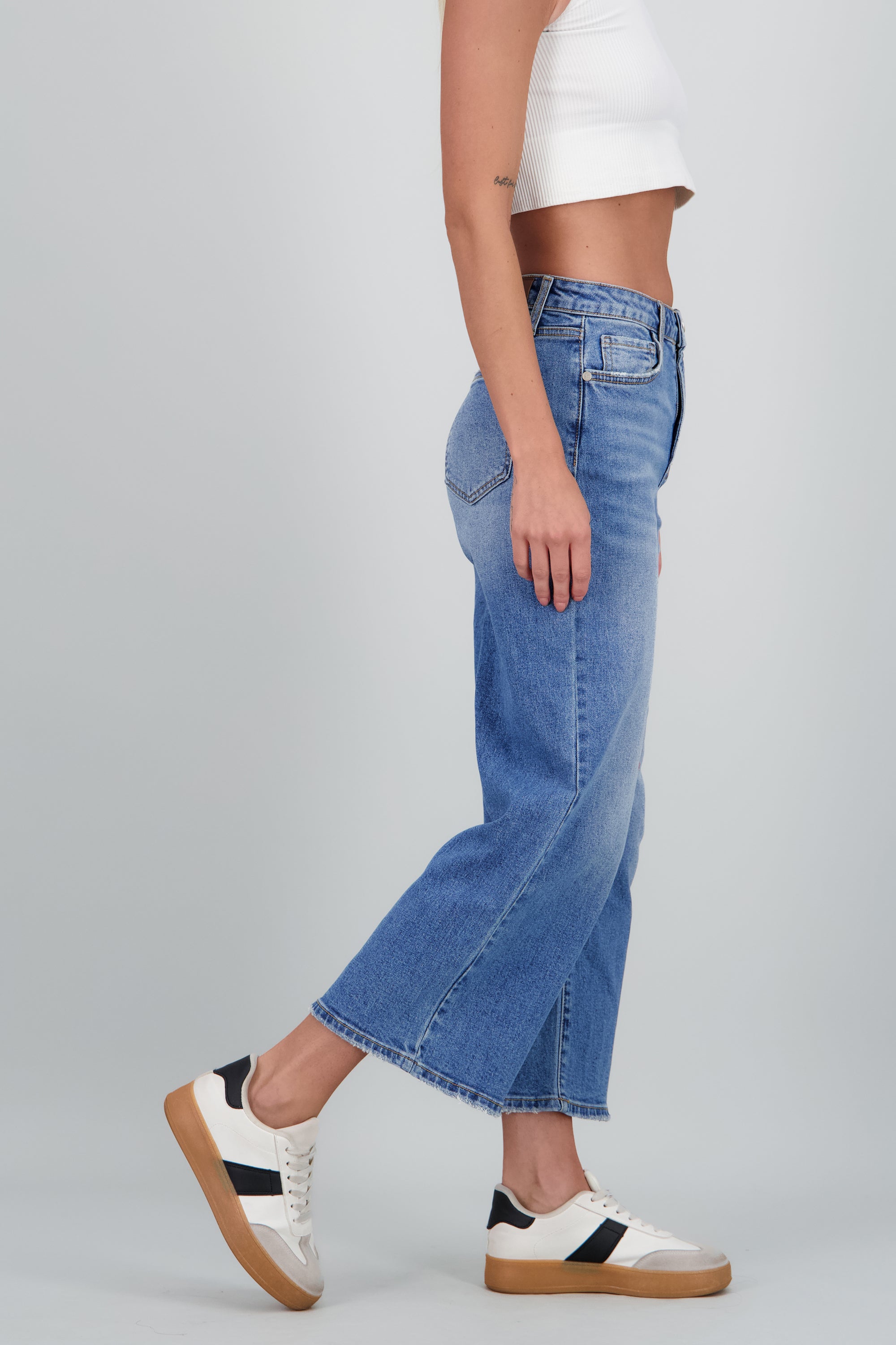 Jeans culotte mid rise MEDIUM WASH