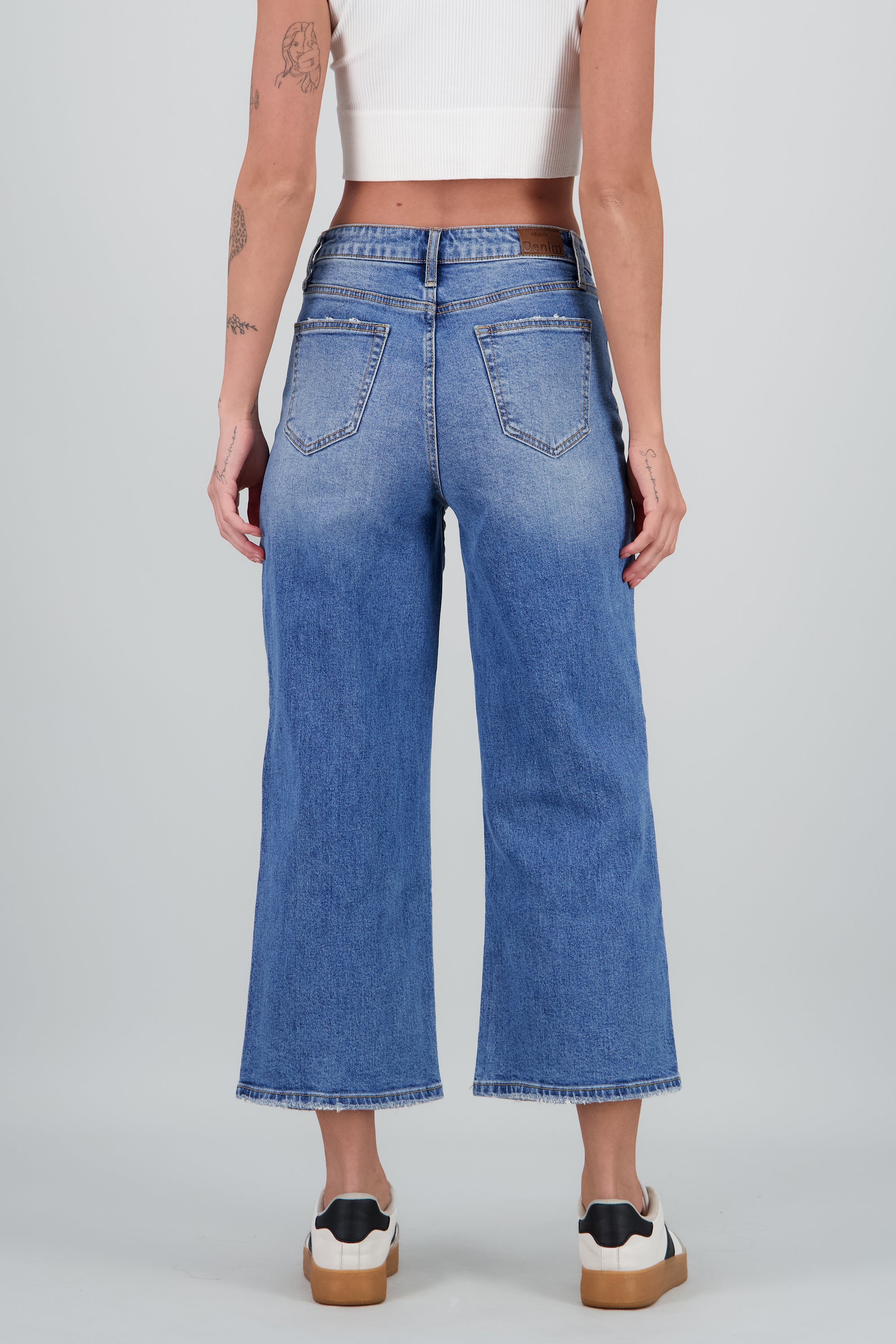 Jeans culotte mid rise MEDIUM WASH