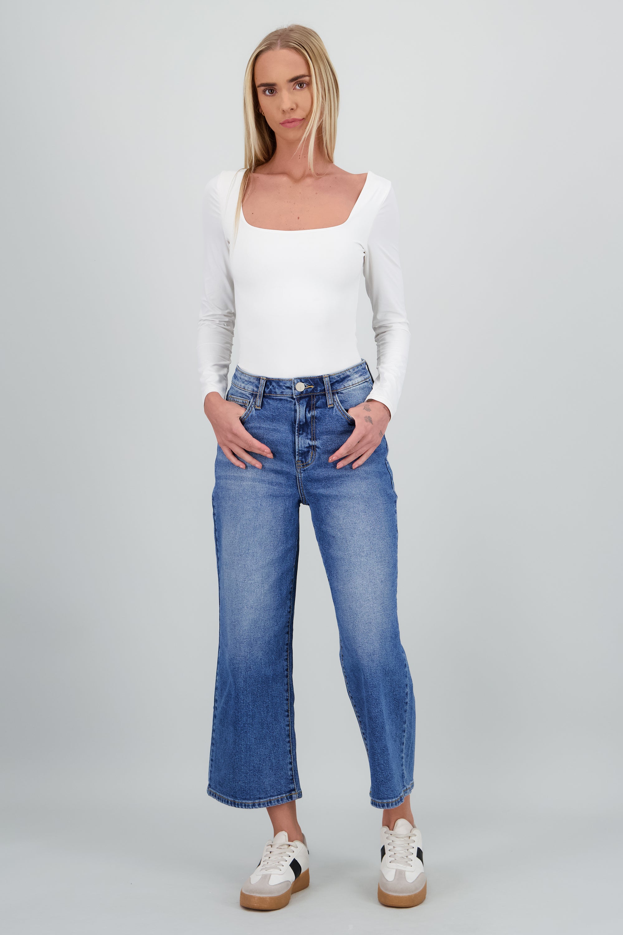 Jeans Effortless Culotte MEDIUM WASH