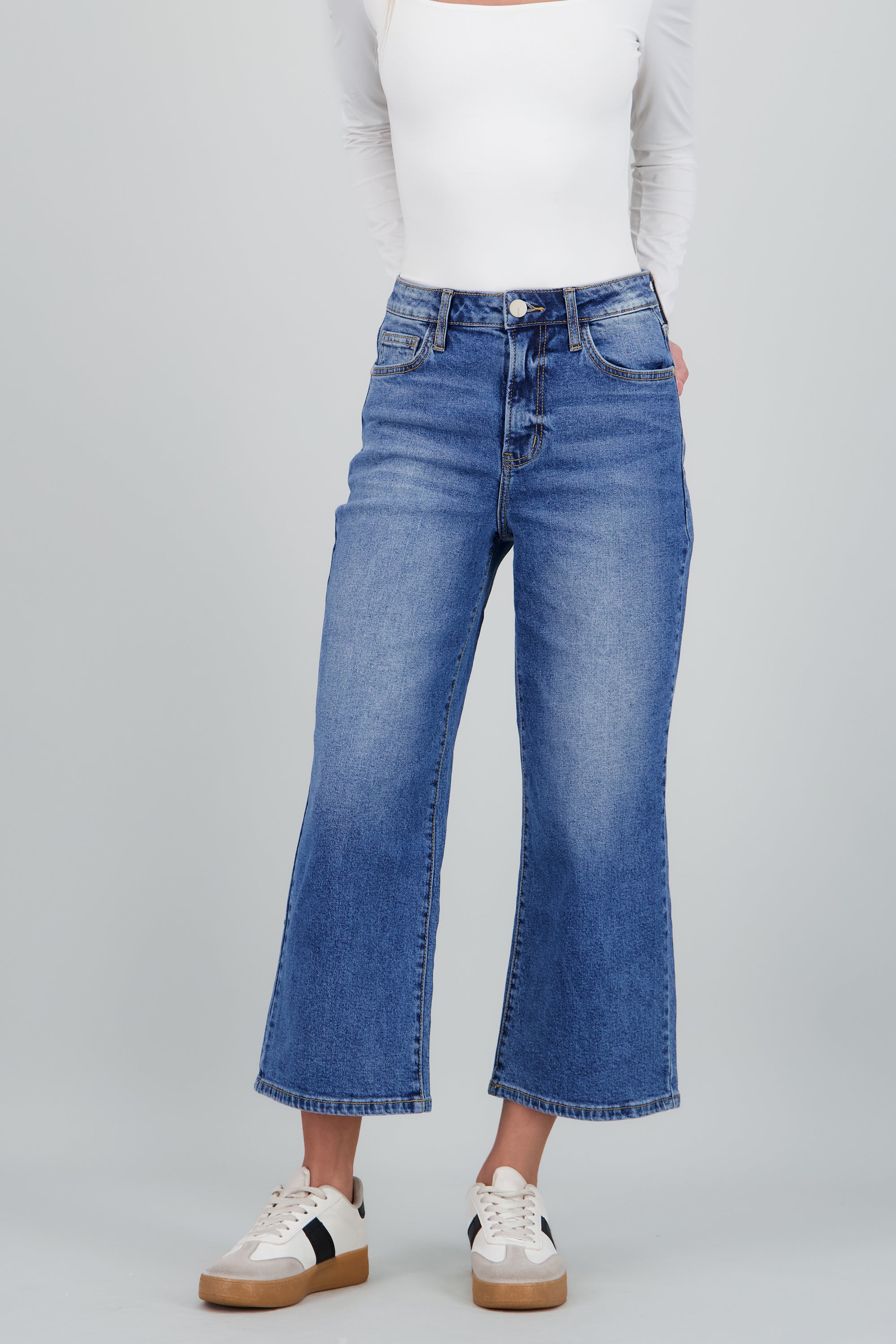 Jeans Effortless Culotte MEDIUM WASH