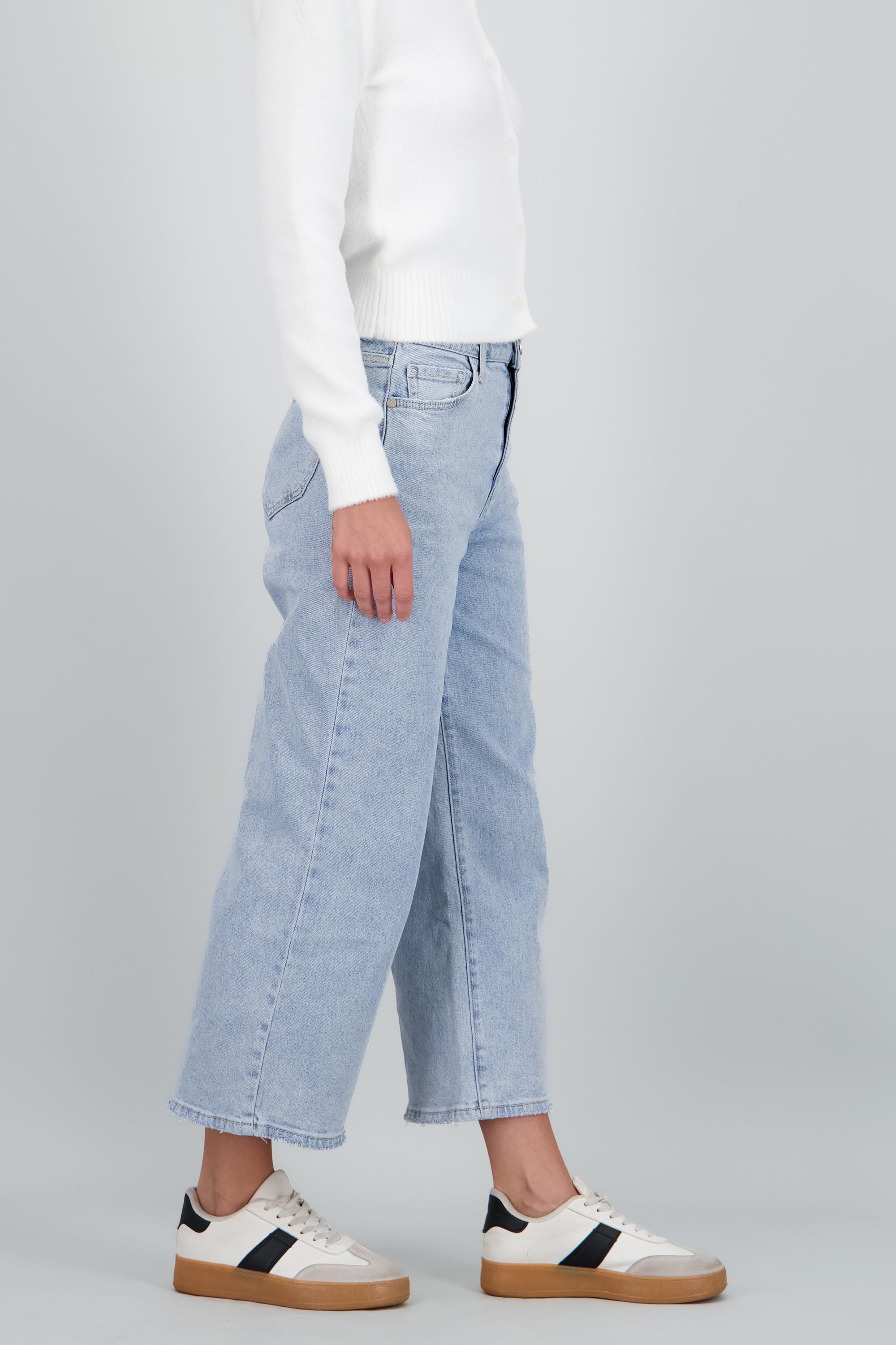 Jeans culotte confort LIGHT WASH
