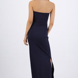Vestido tubo con doblez