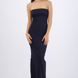Vestido tubo con doblez