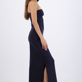Vestido tubo con doblez