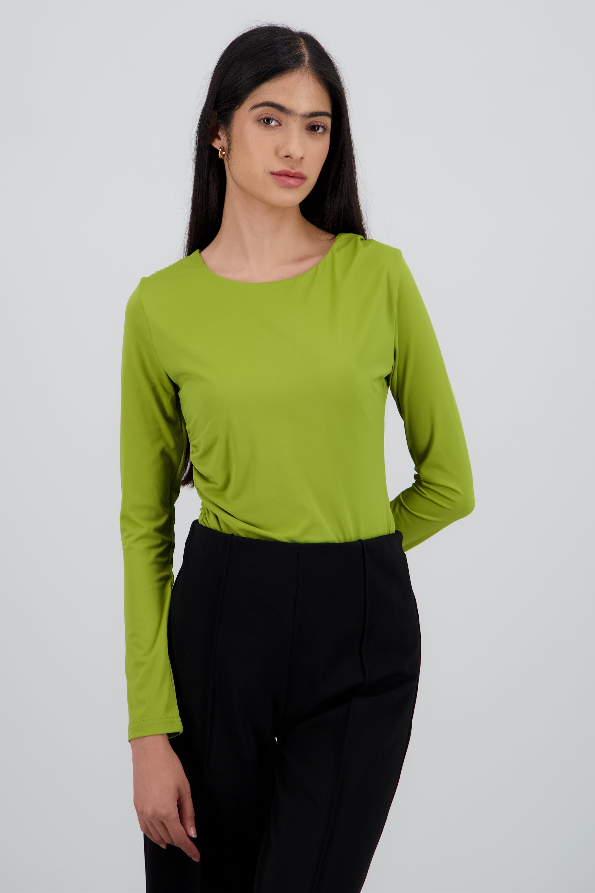 Bodysuit cuello redondo sin manga OLIVO