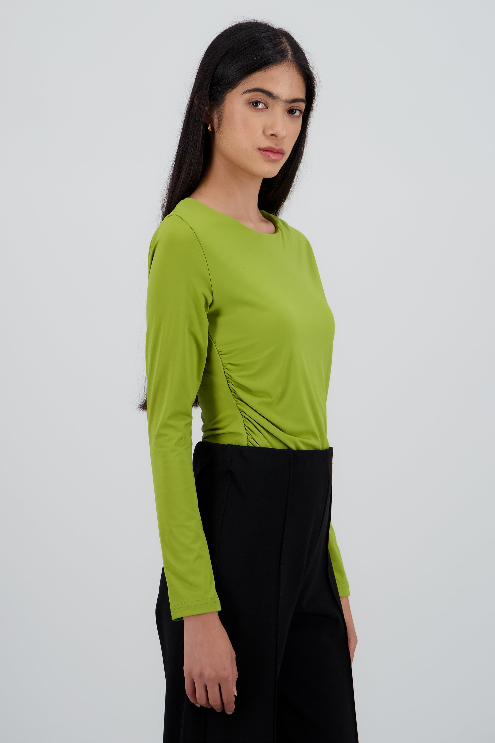 Bodysuit cuello redondo sin manga OLIVO