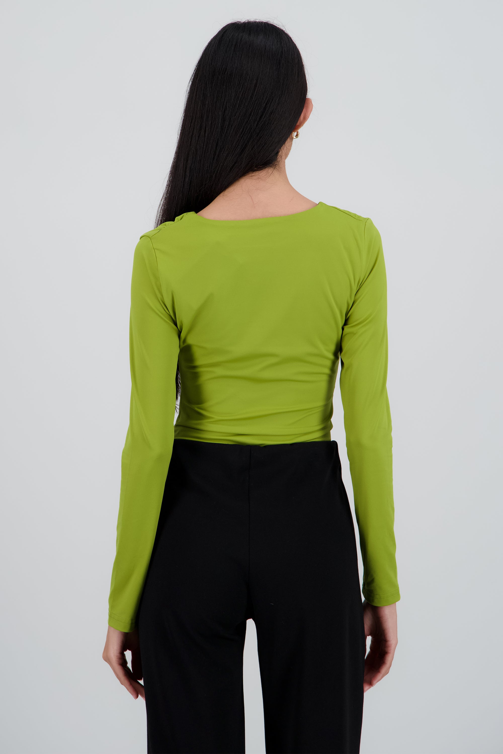 Bodysuit cuello redondo sin manga OLIVO