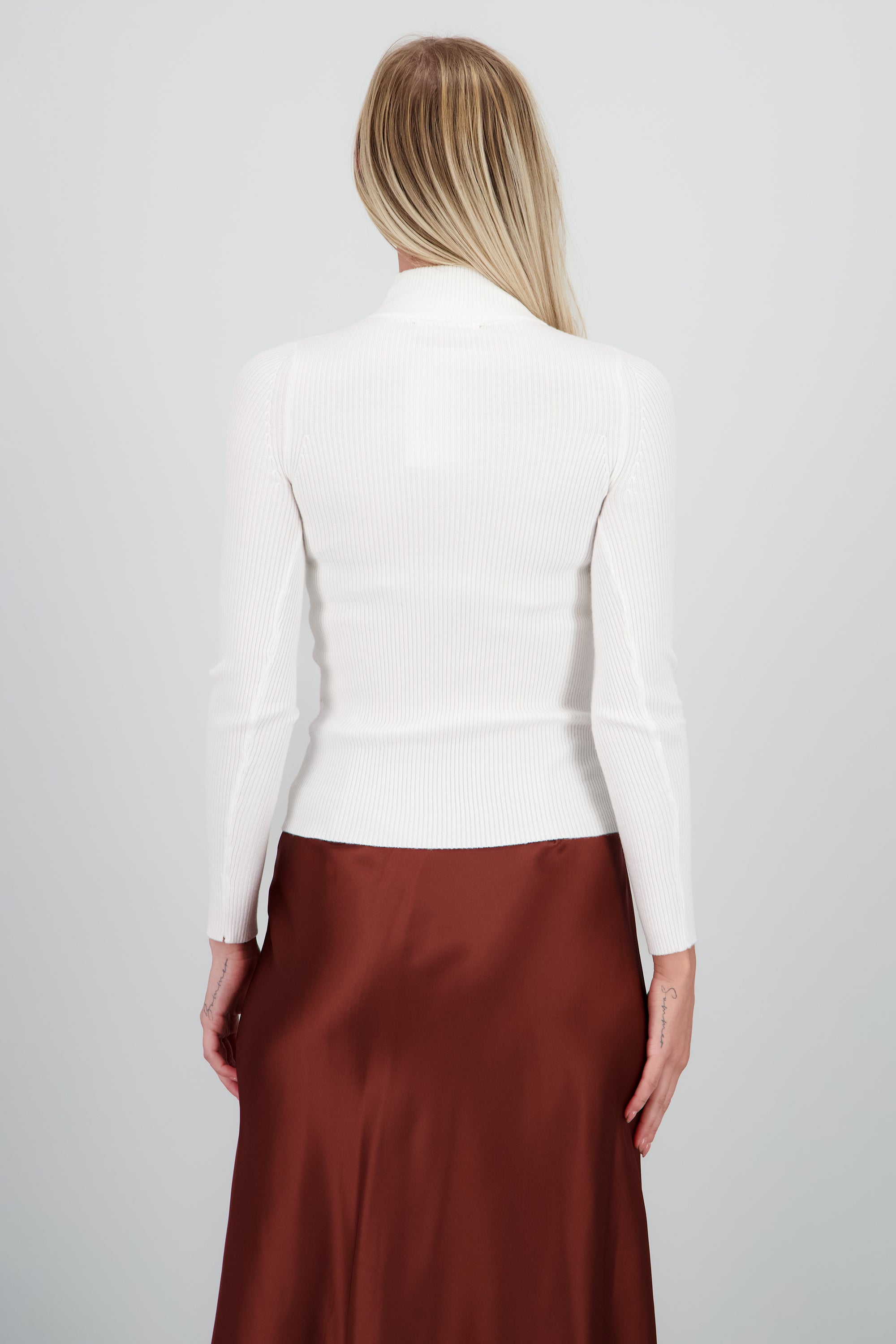 sueter tortuga liso BLANCO