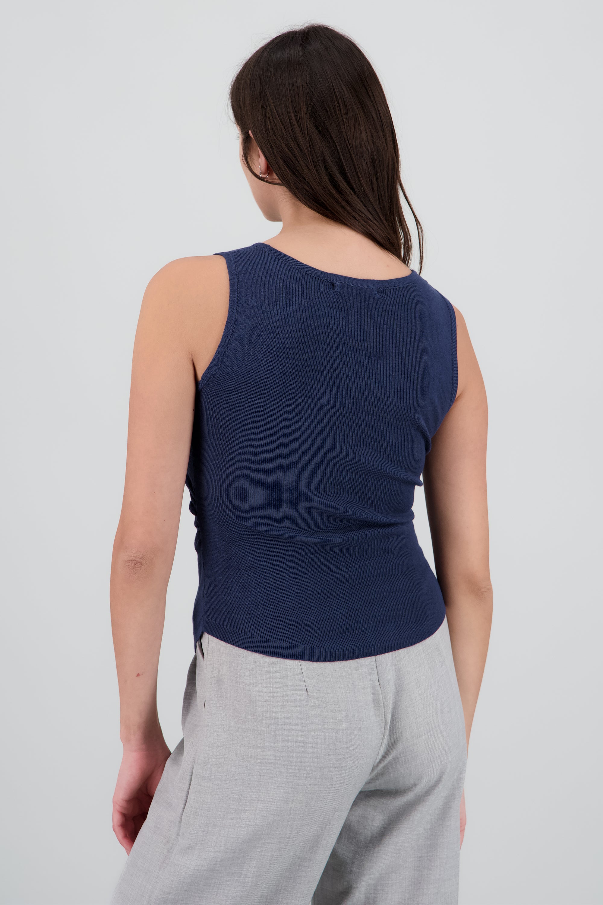 top tejido s/m liso MARINO