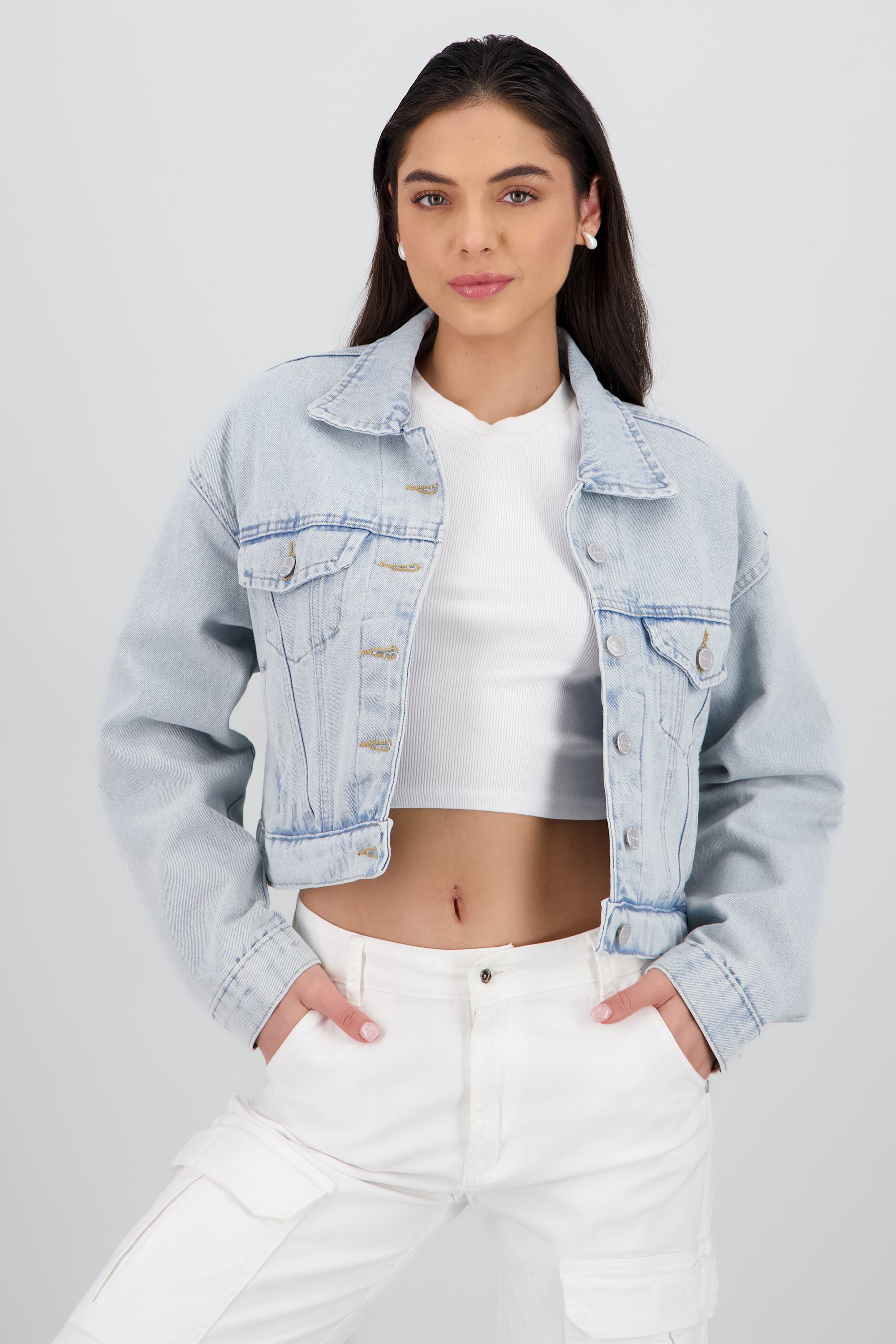 Chamarra trucker oversize LIGHT WASH