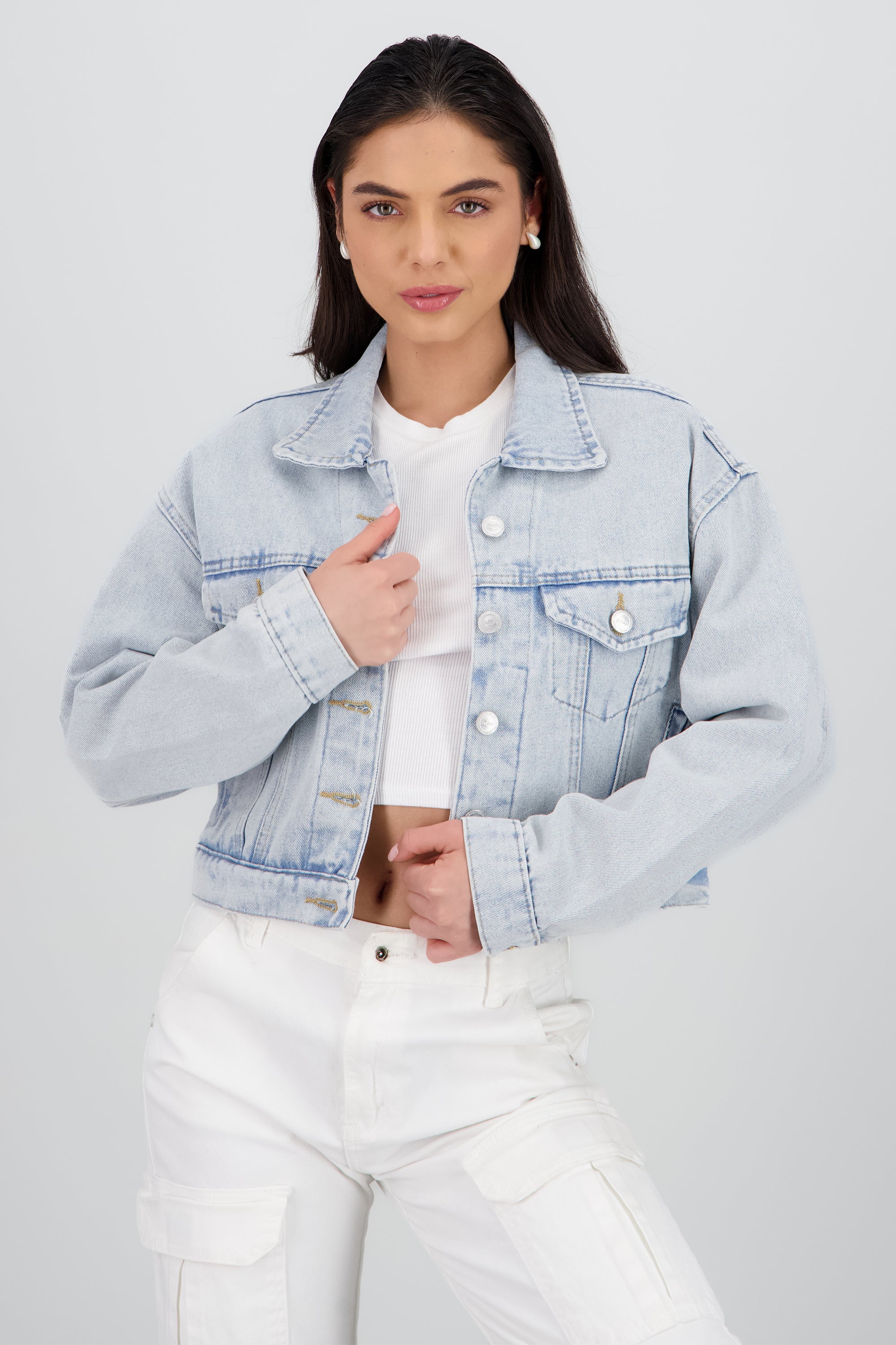 Chamarra trucker oversize LIGHT WASH