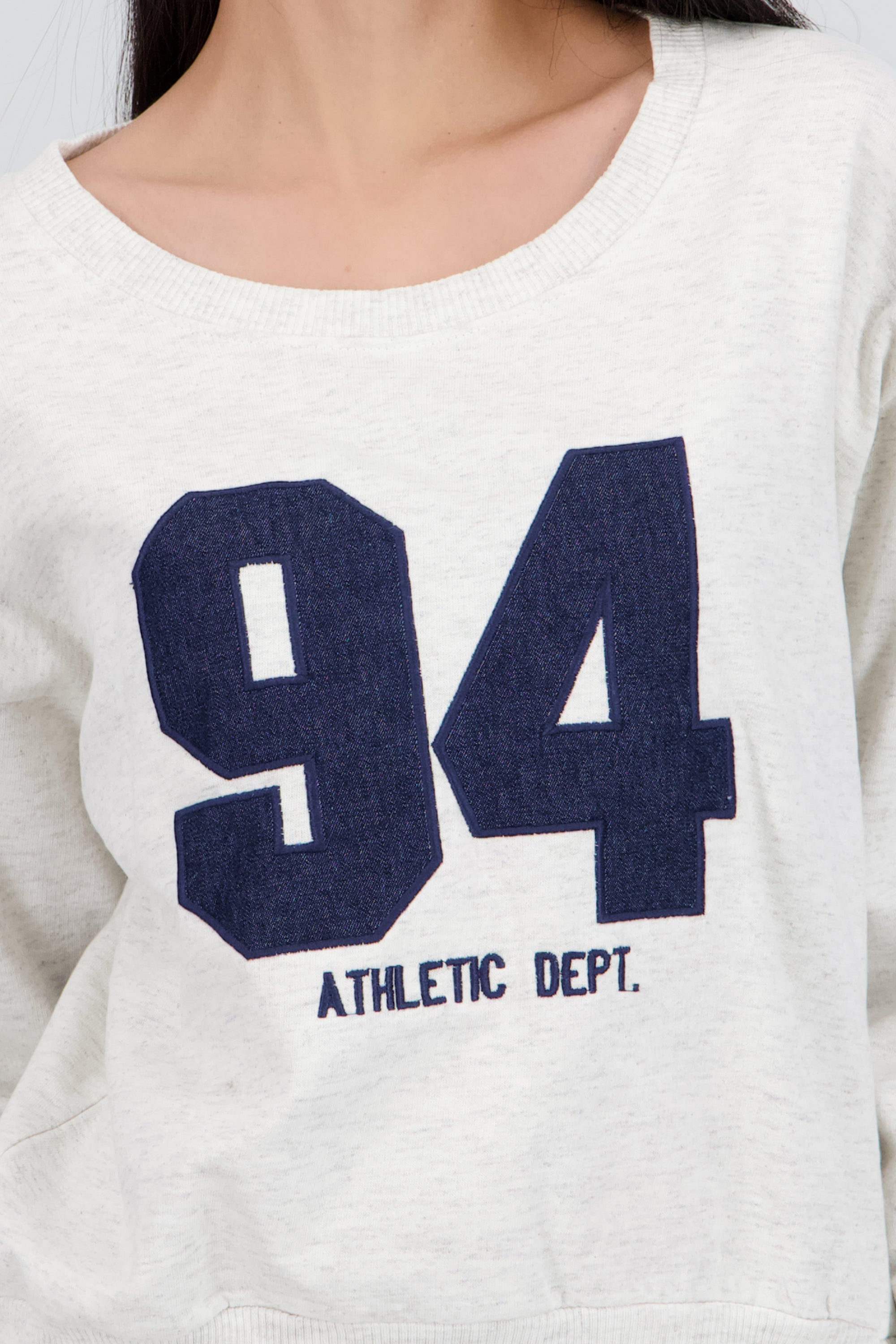 Sudadera numero conjunto scrunchies GRIS JASPE