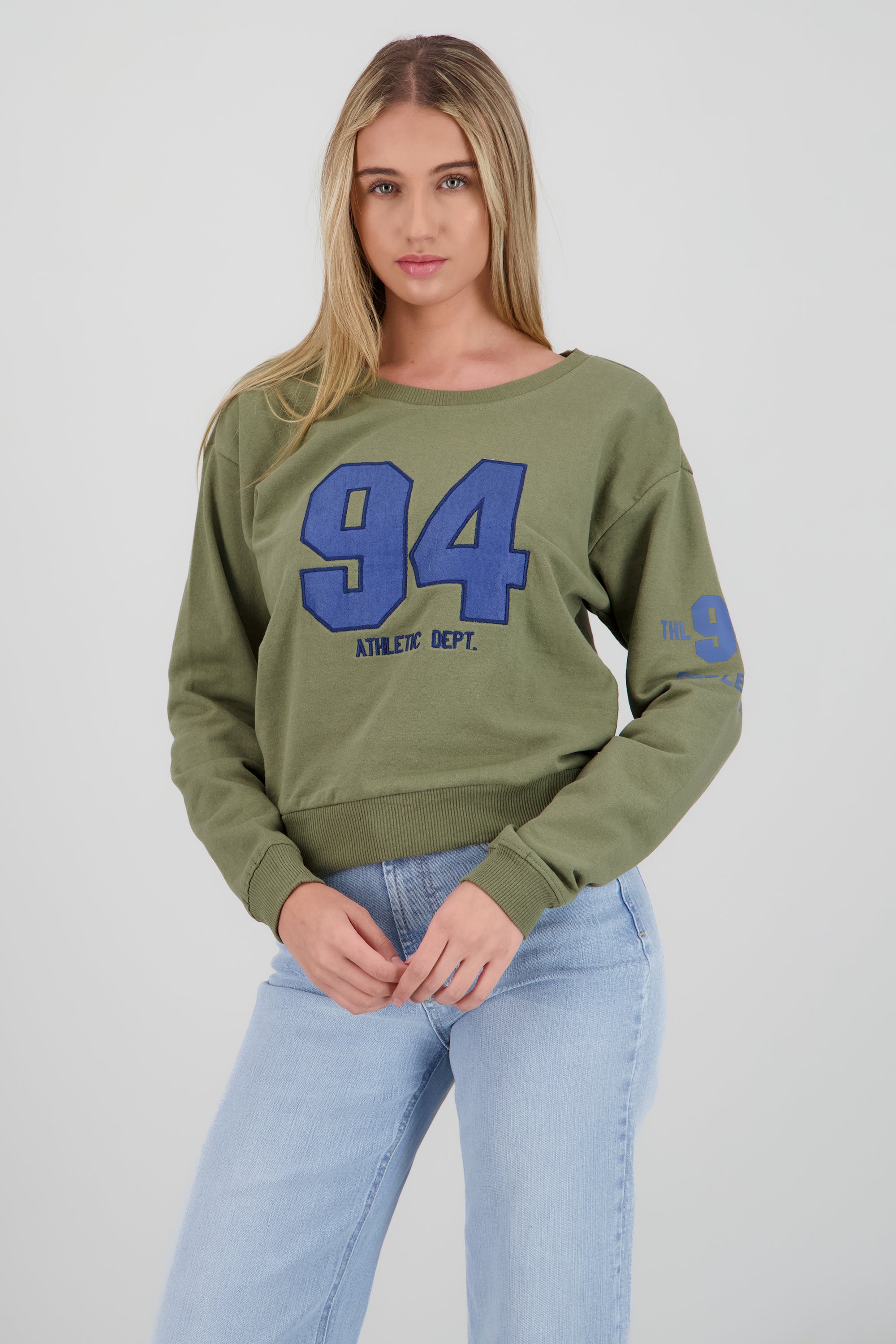 Sudadera numero conjunto scrunchies OLIVO