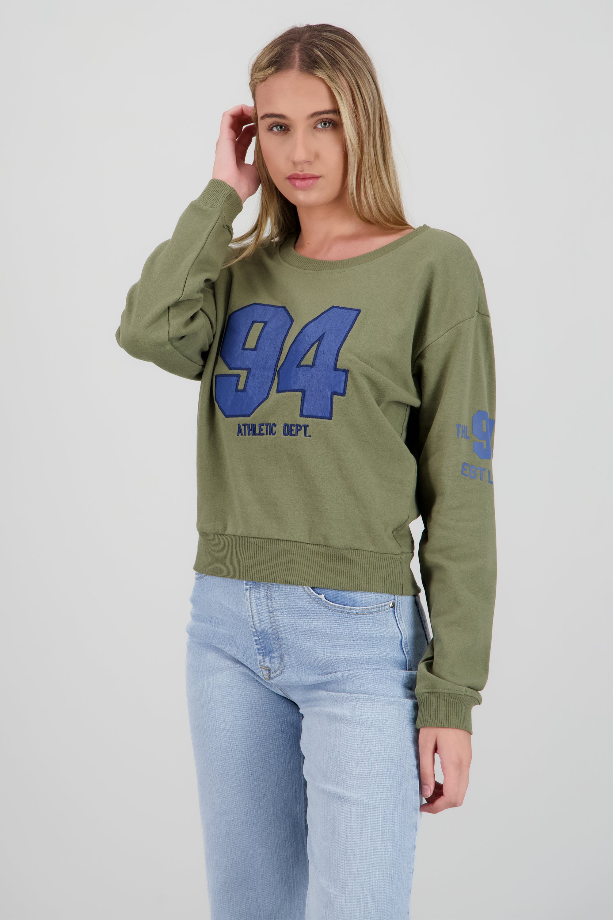 Sudadera numero conjunto scrunchies OLIVO