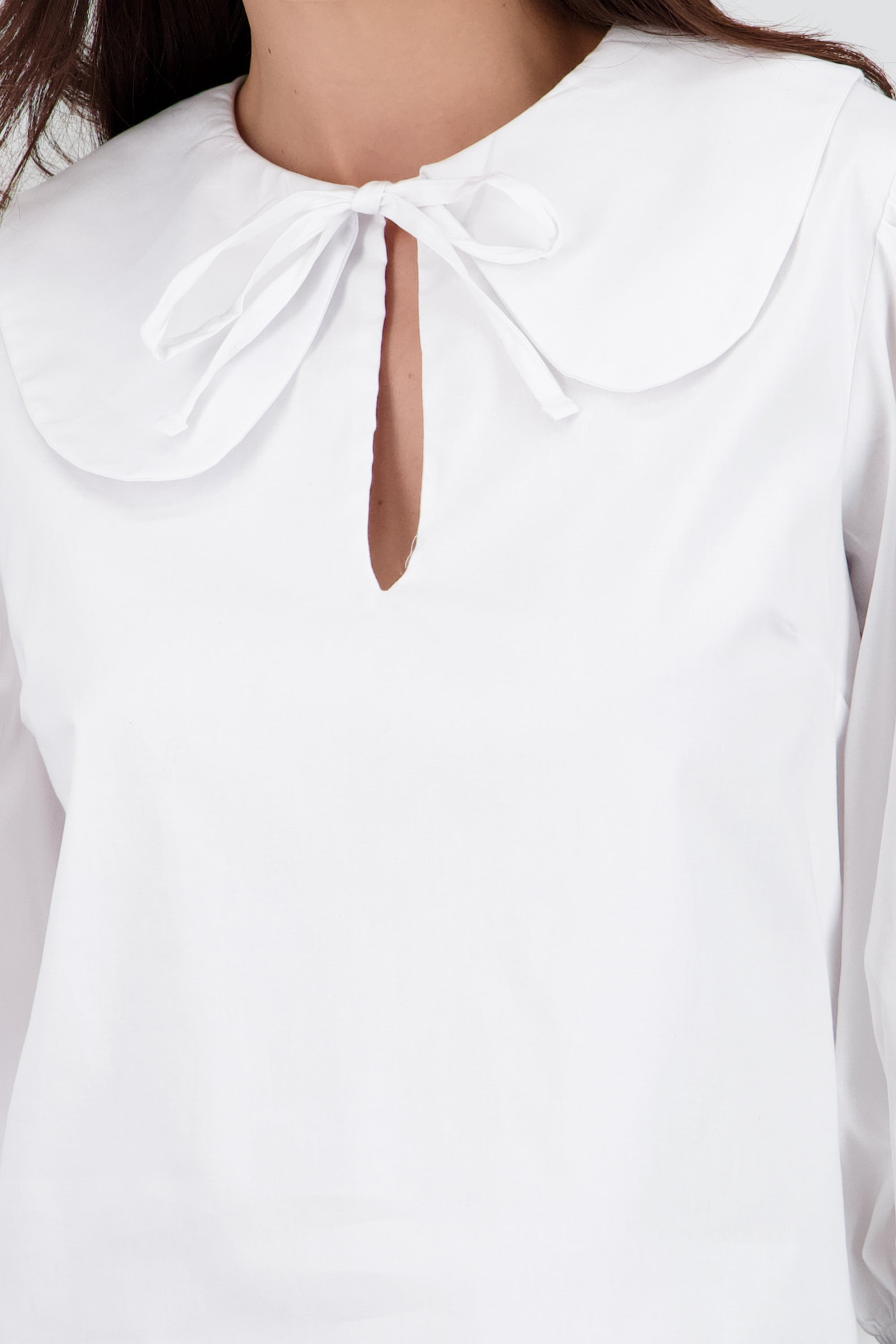 Blusa cuello bobo hyps BLANCO