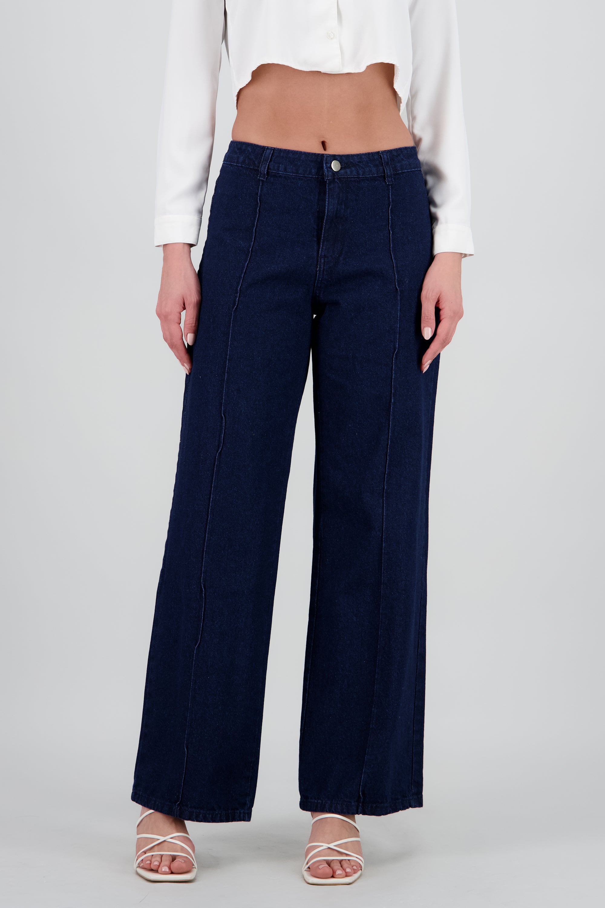 Jeans costura al frente DARK WASH
