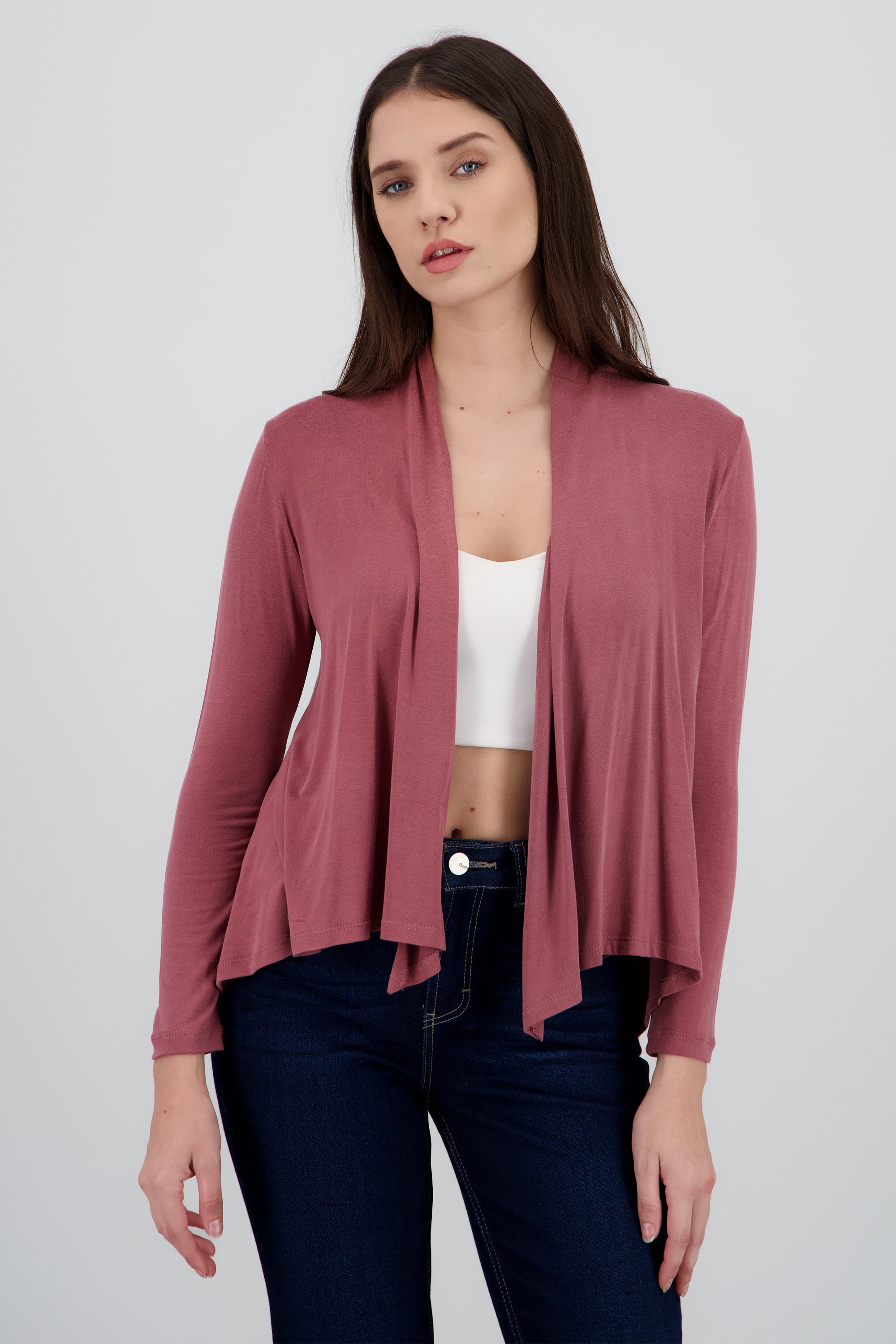 Cardigan midi liso MALVA