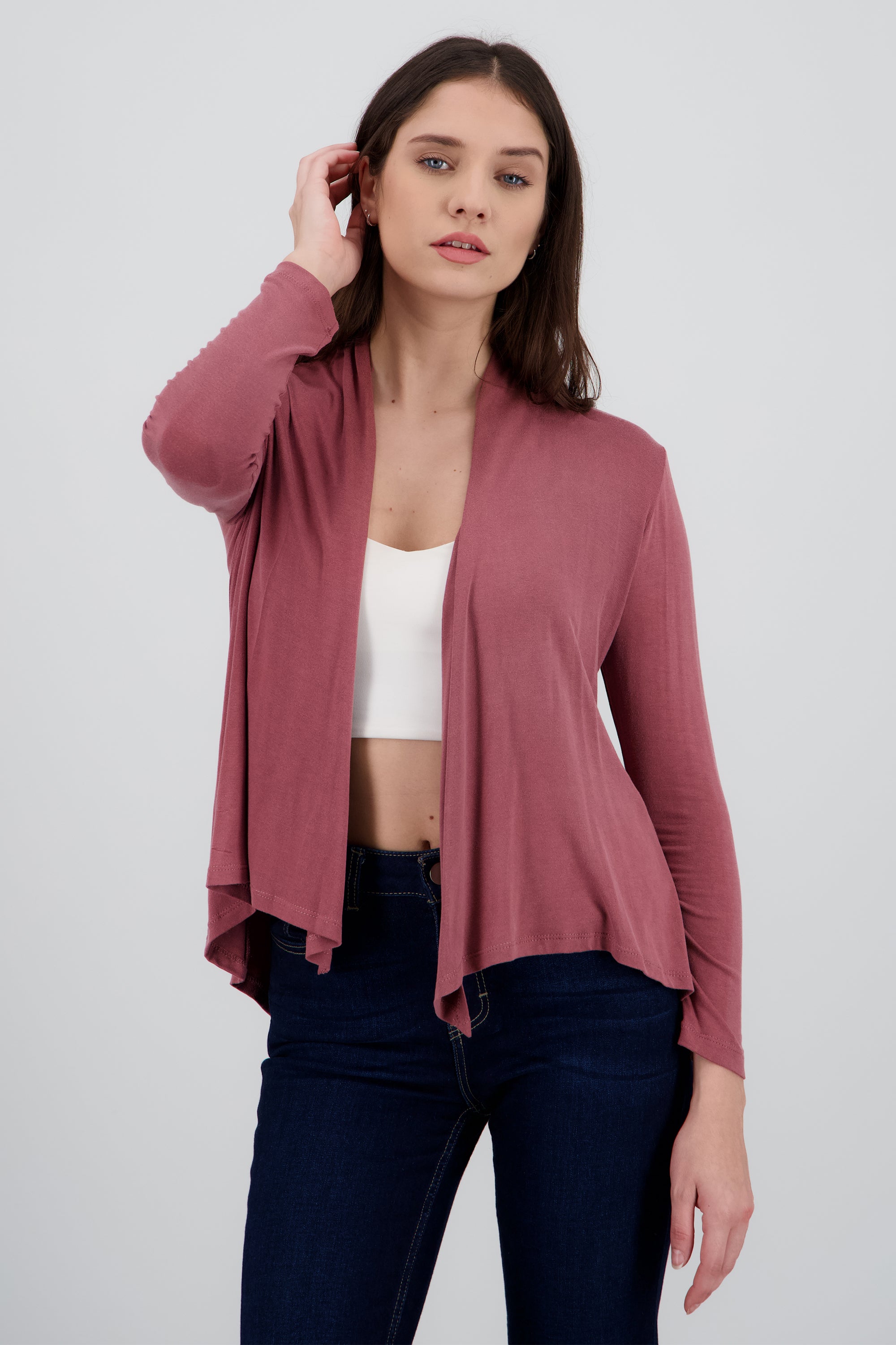 Cardigan midi liso MALVA
