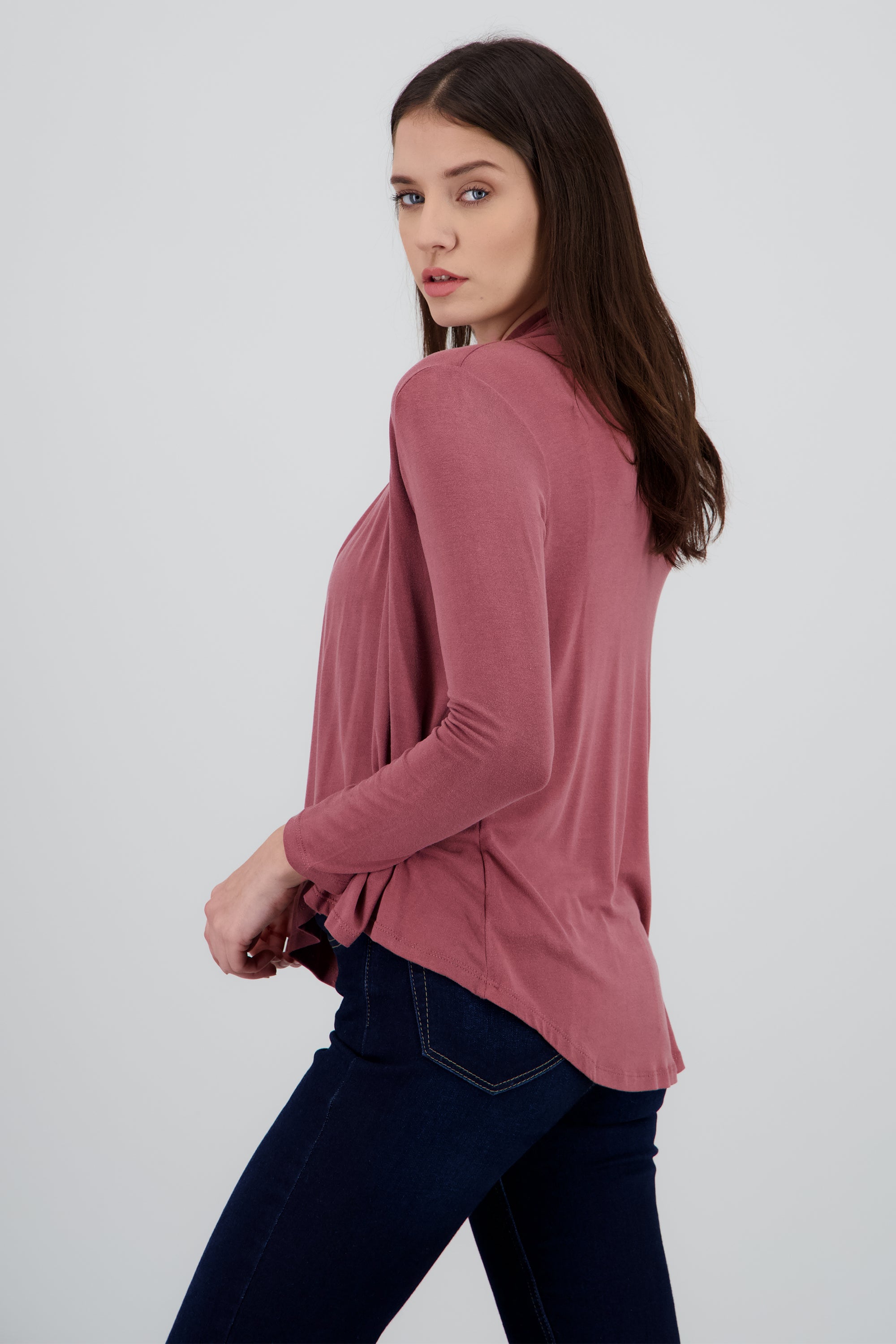 Cardigan midi liso MALVA