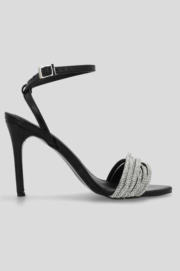 Tacon alto multitiras brillos