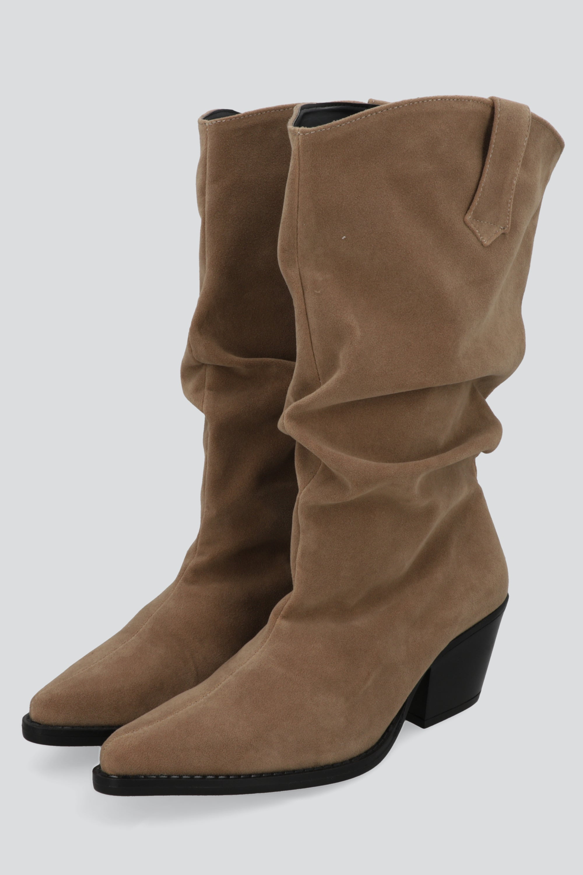 Botin vaquero suede slouchy TAUPE