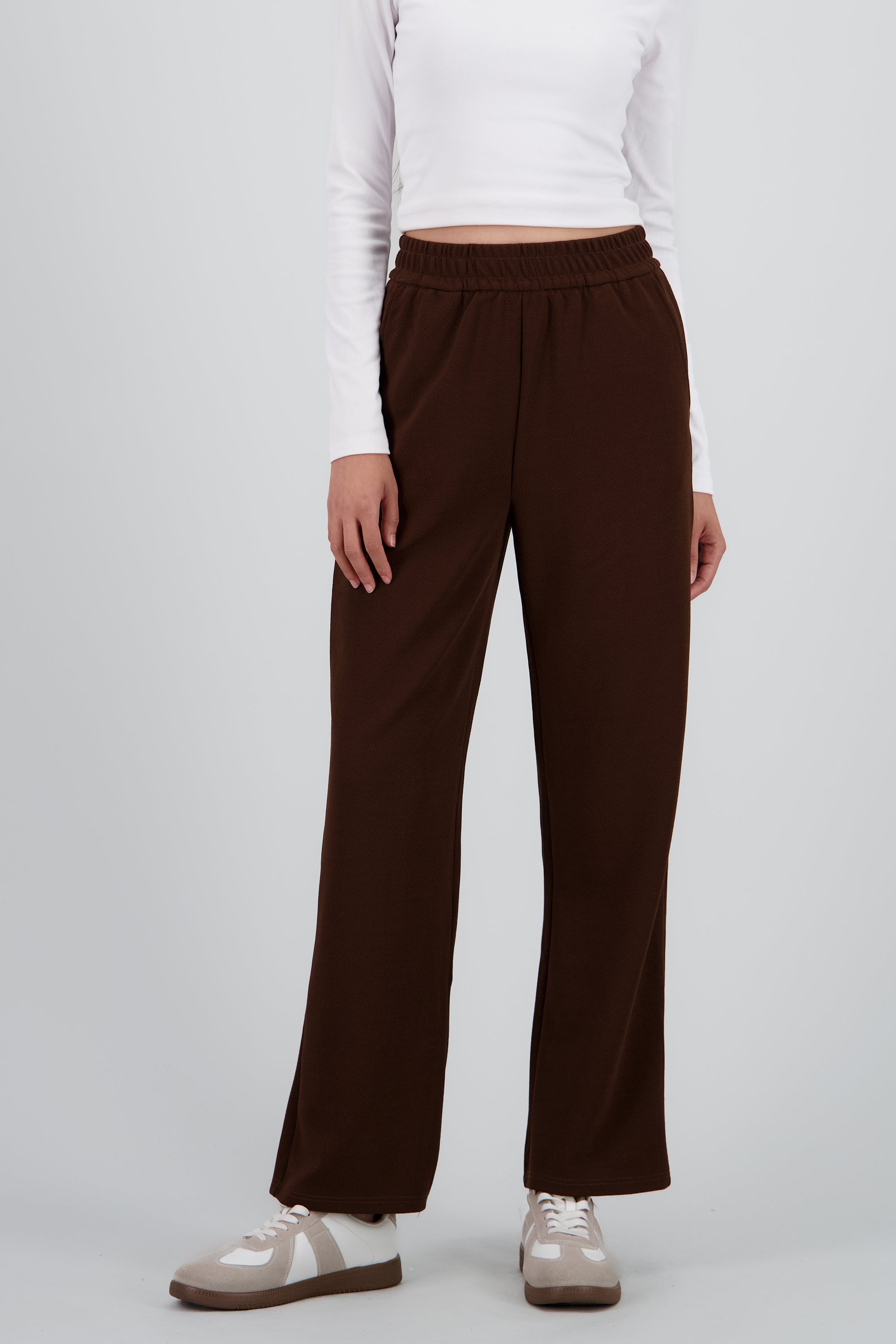 Pants amplios pretina resorte CAFE