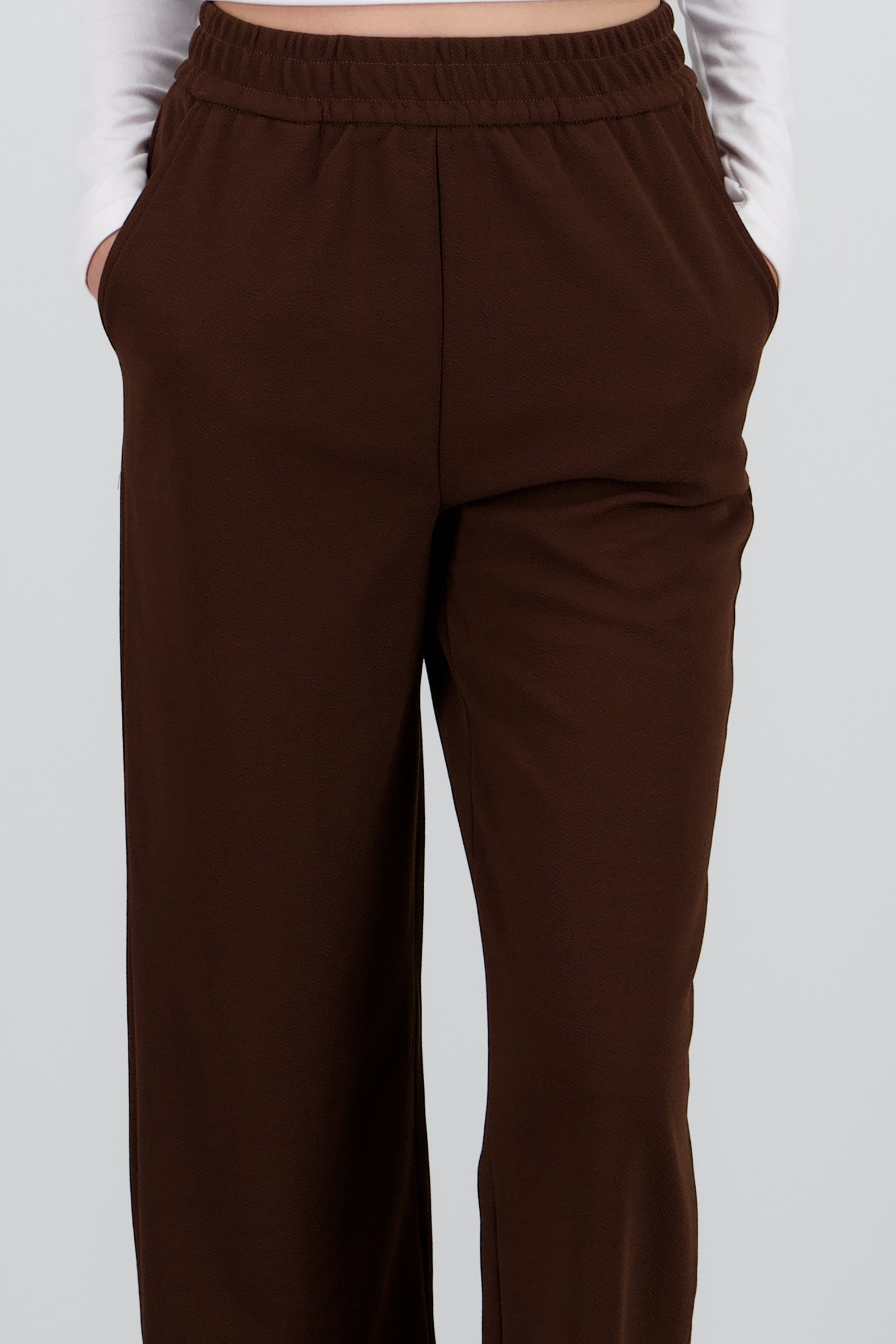 Pants amplios pretina resorte CAFE