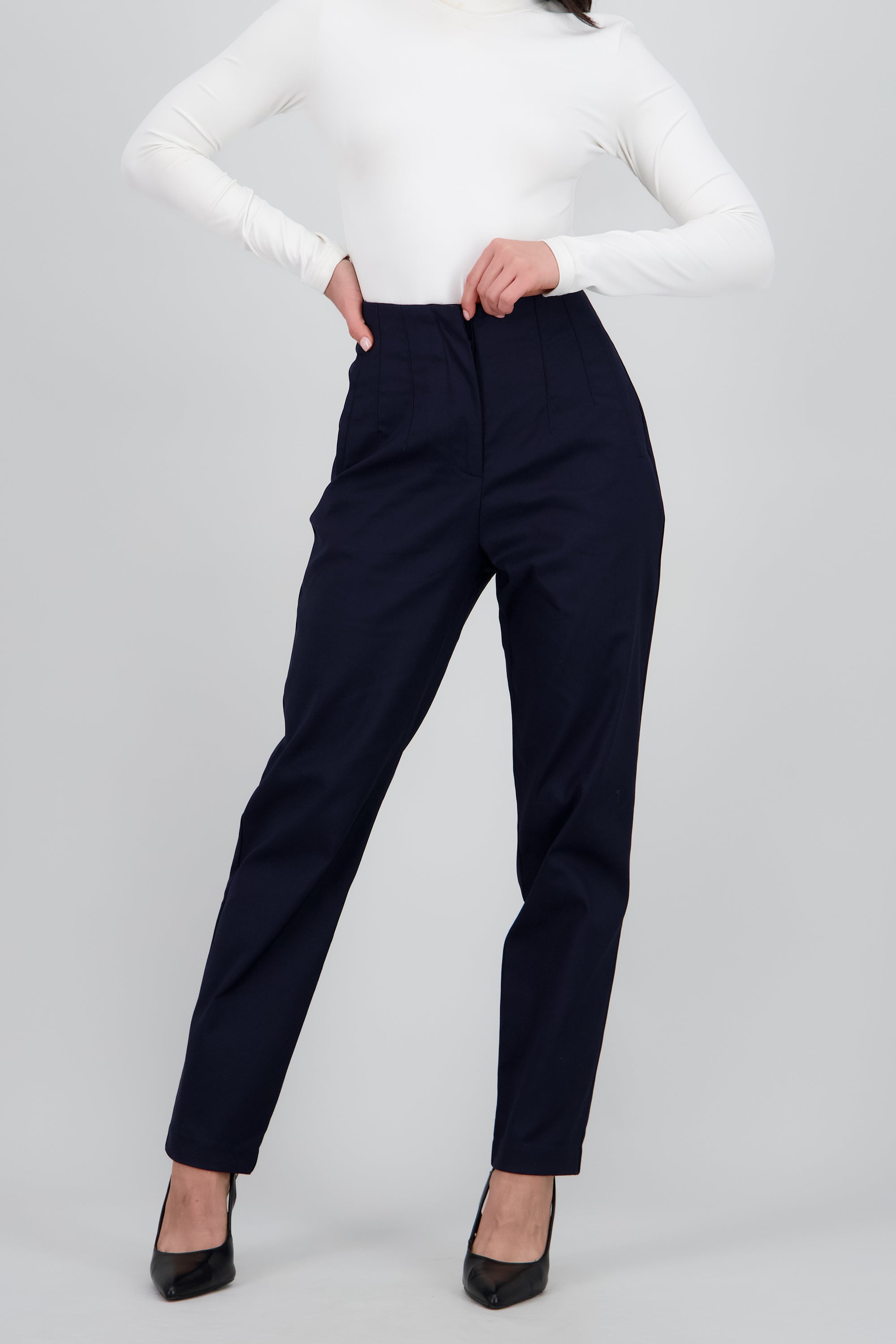 Pantalon liso bolsas MARINO