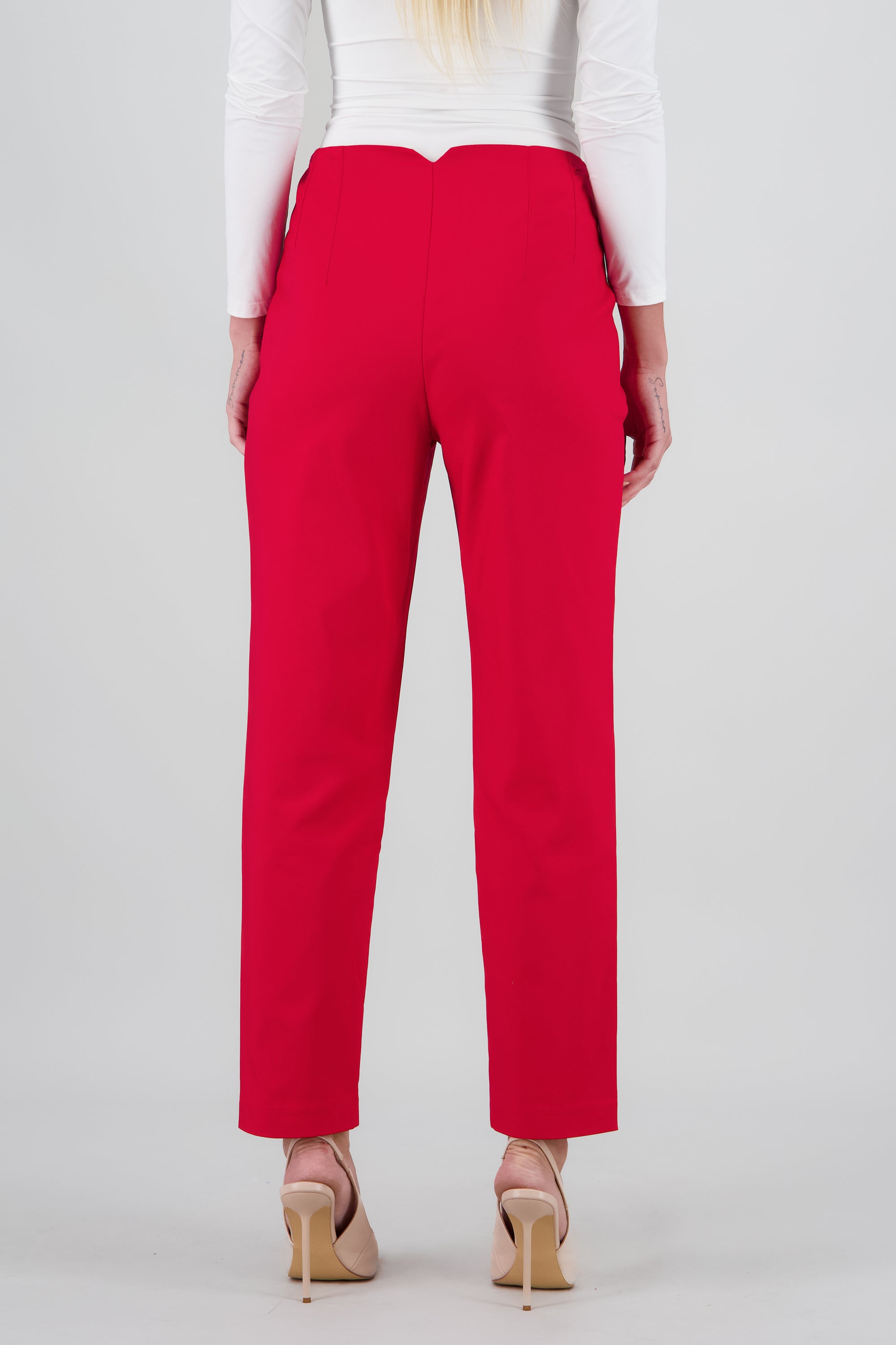 Pantalon liso bolsas ROJO
