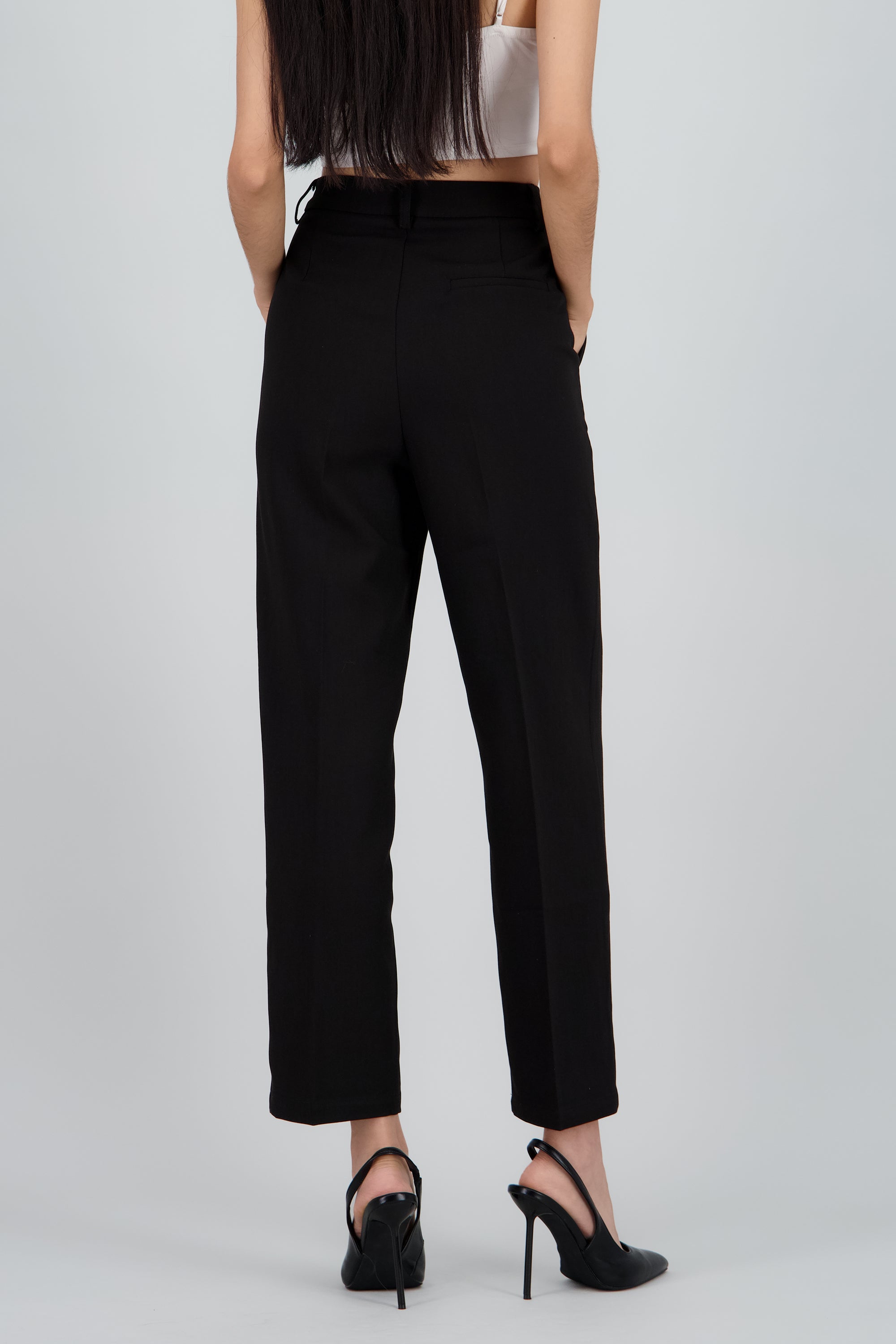 Pantalon sastreado liso NEGRO