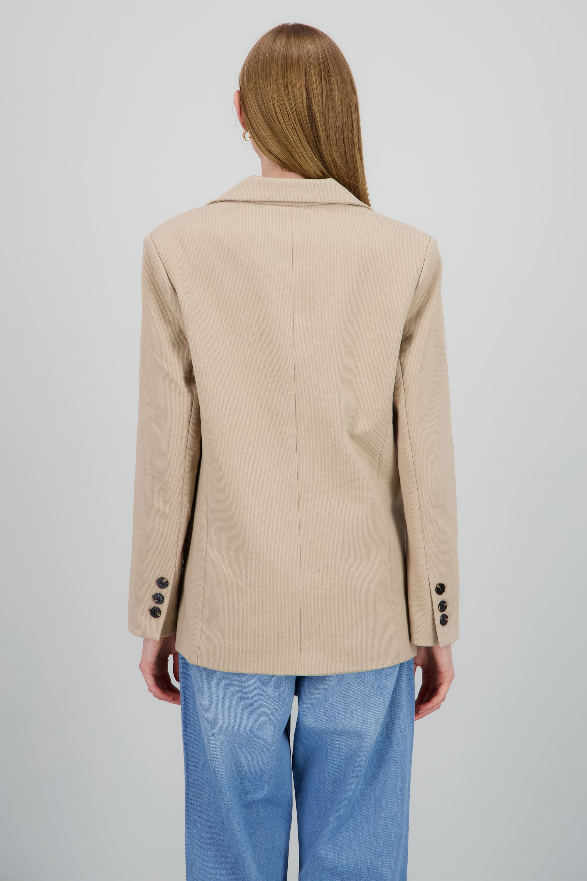 Saco oversized detalle textura BEIGE