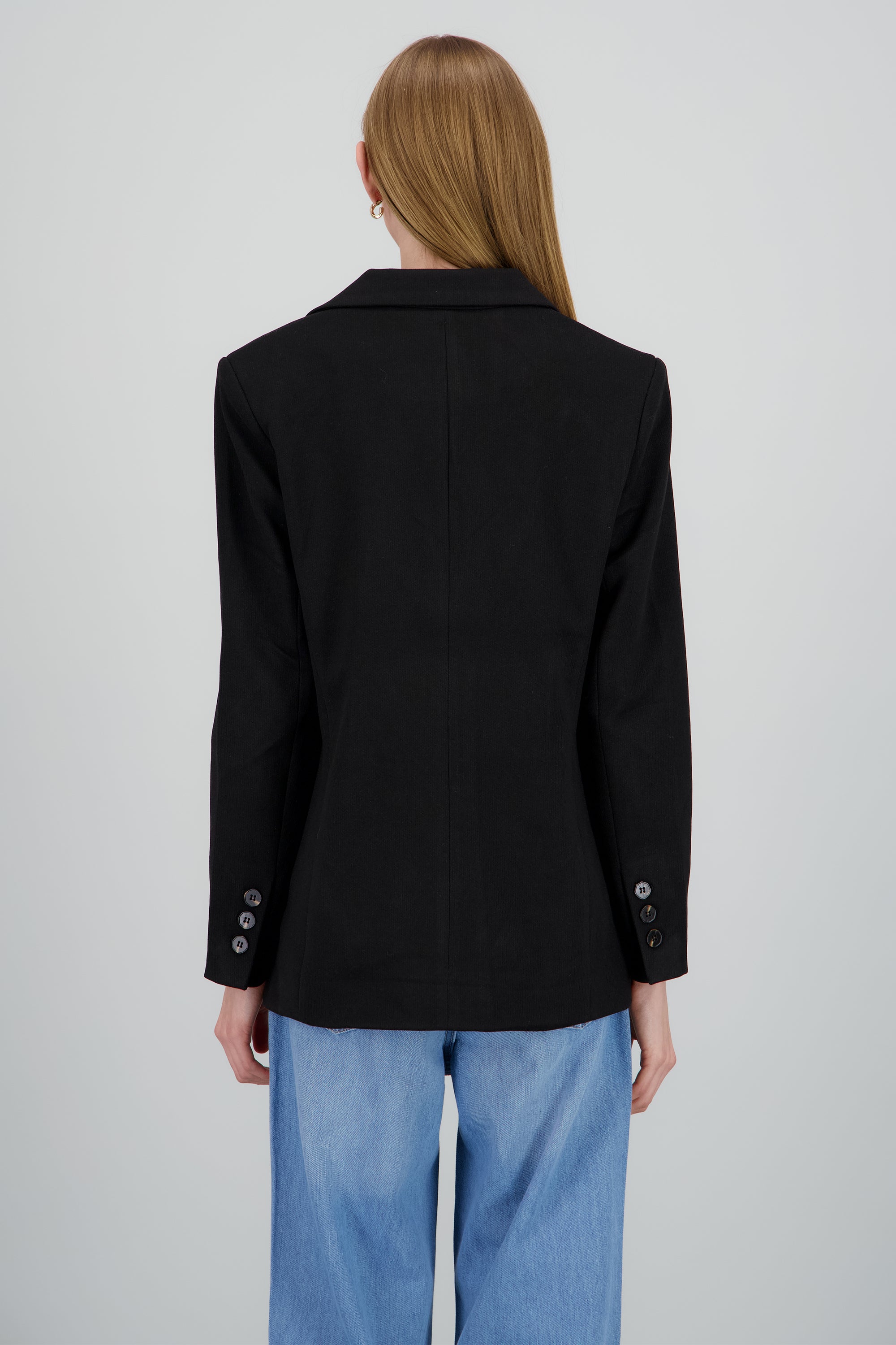 Saco oversized detalle textura NEGRO