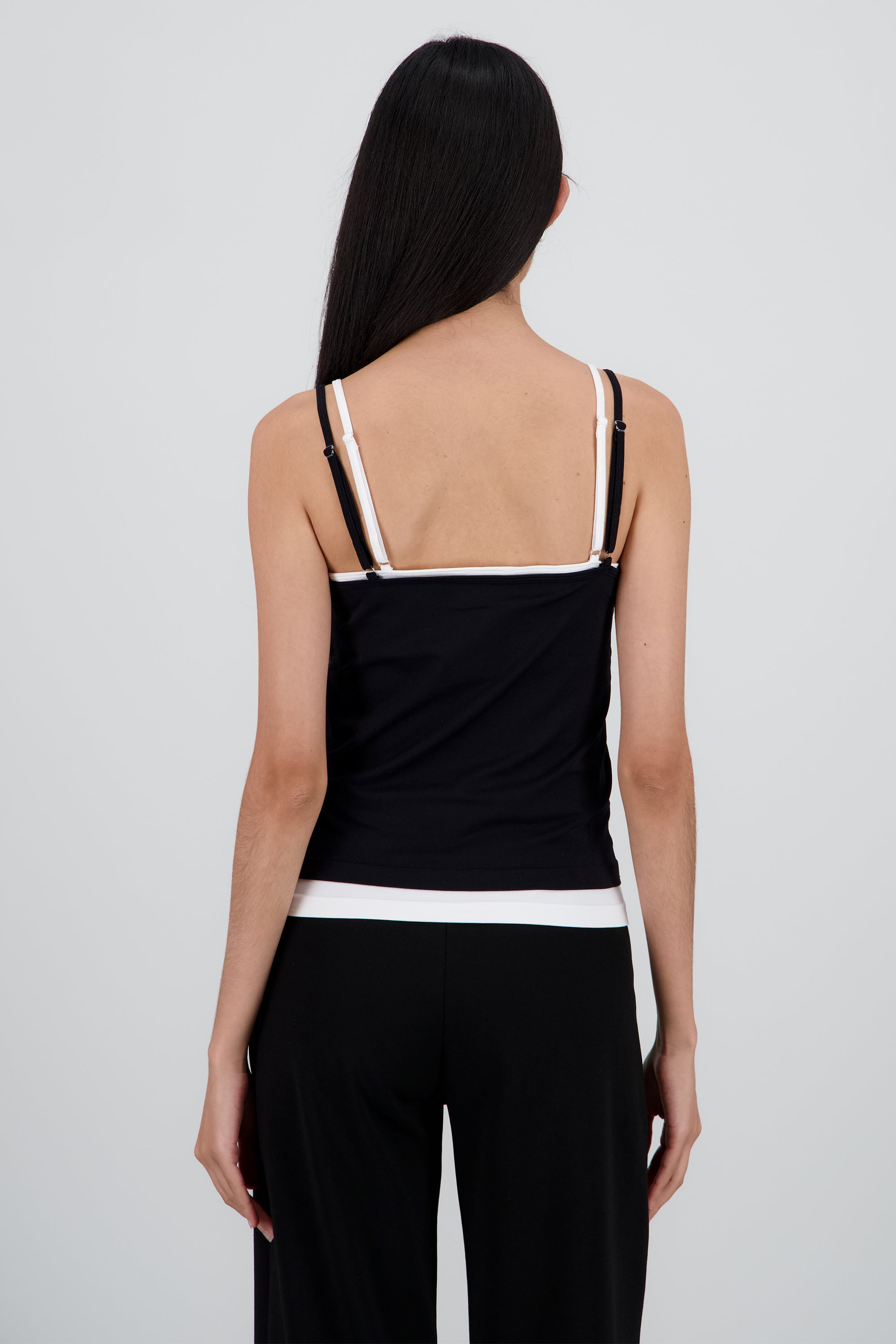 Top doble tirantes NEGRO COMBO