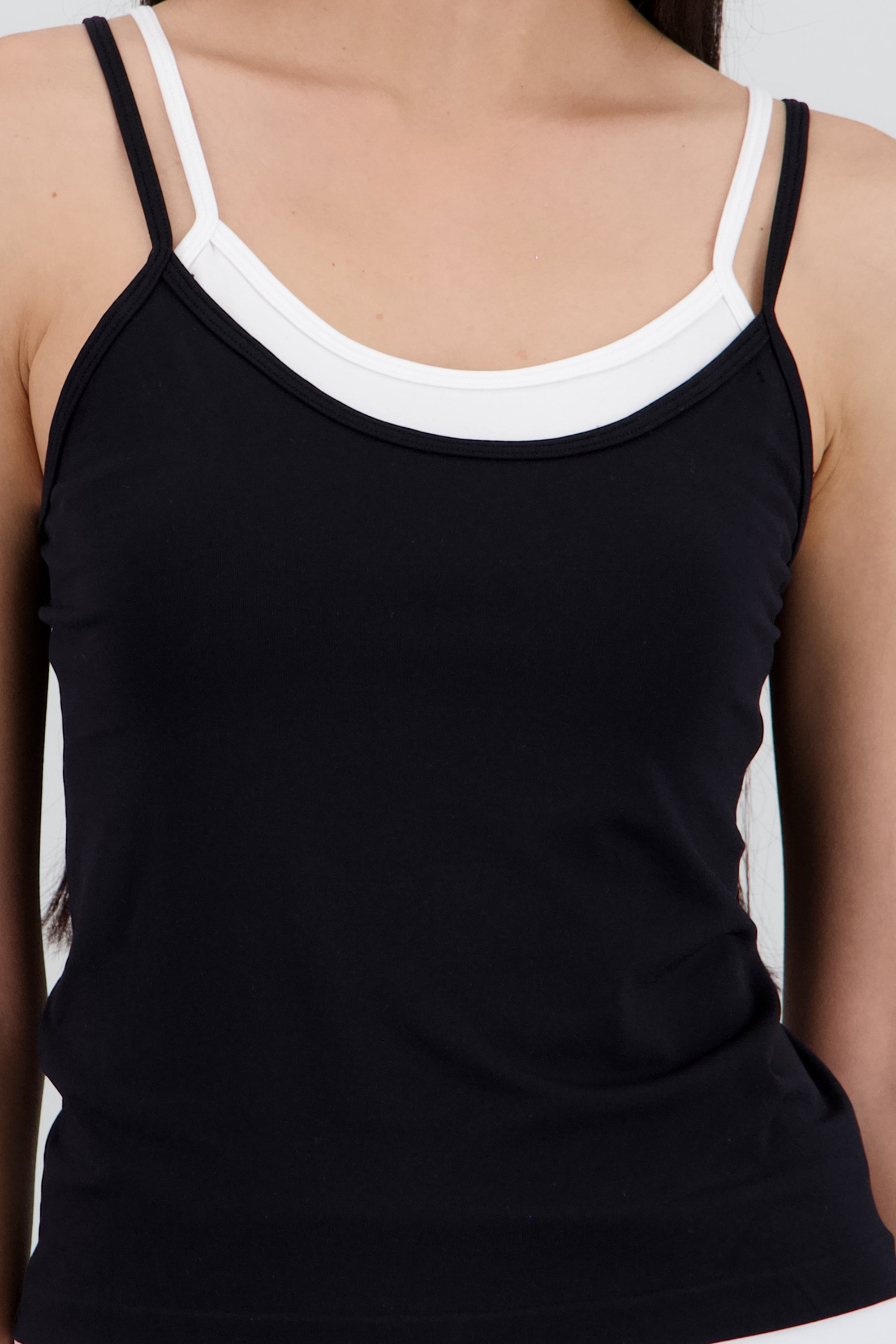 Top doble tirantes NEGRO COMBO