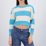 Sueter tejido ancho lineas