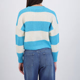Sueter tejido ancho lineas