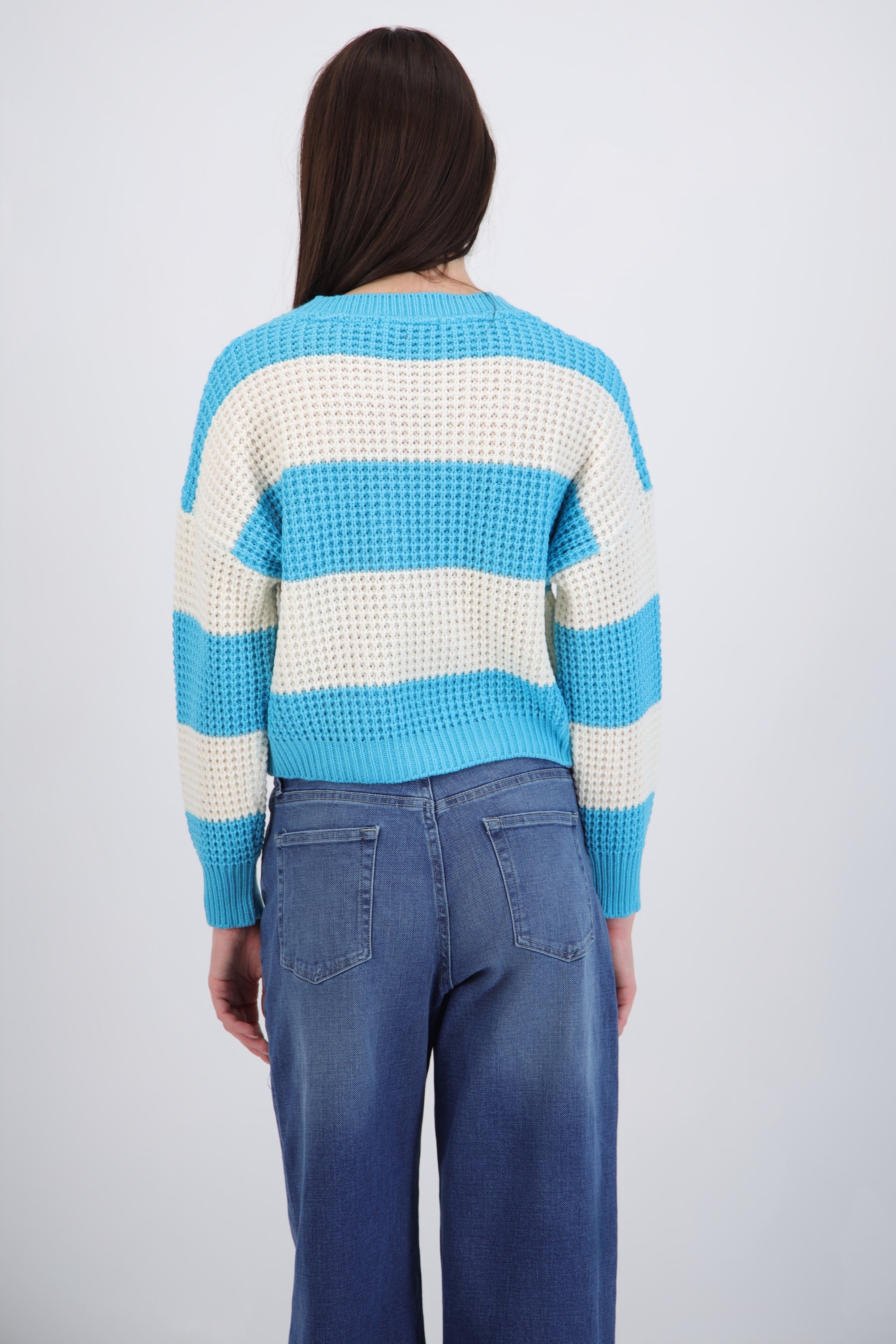 Sueter tejido ancho lineas