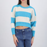Sueter tejido ancho lineas