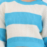 Sueter tejido ancho lineas