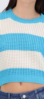 Sueter tejido ancho lineas