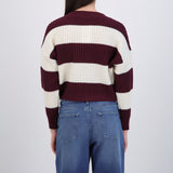 Sueter tejido ancho lineas