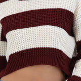 Sueter tejido ancho lineas