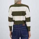 Sueter tejido ancho lineas
