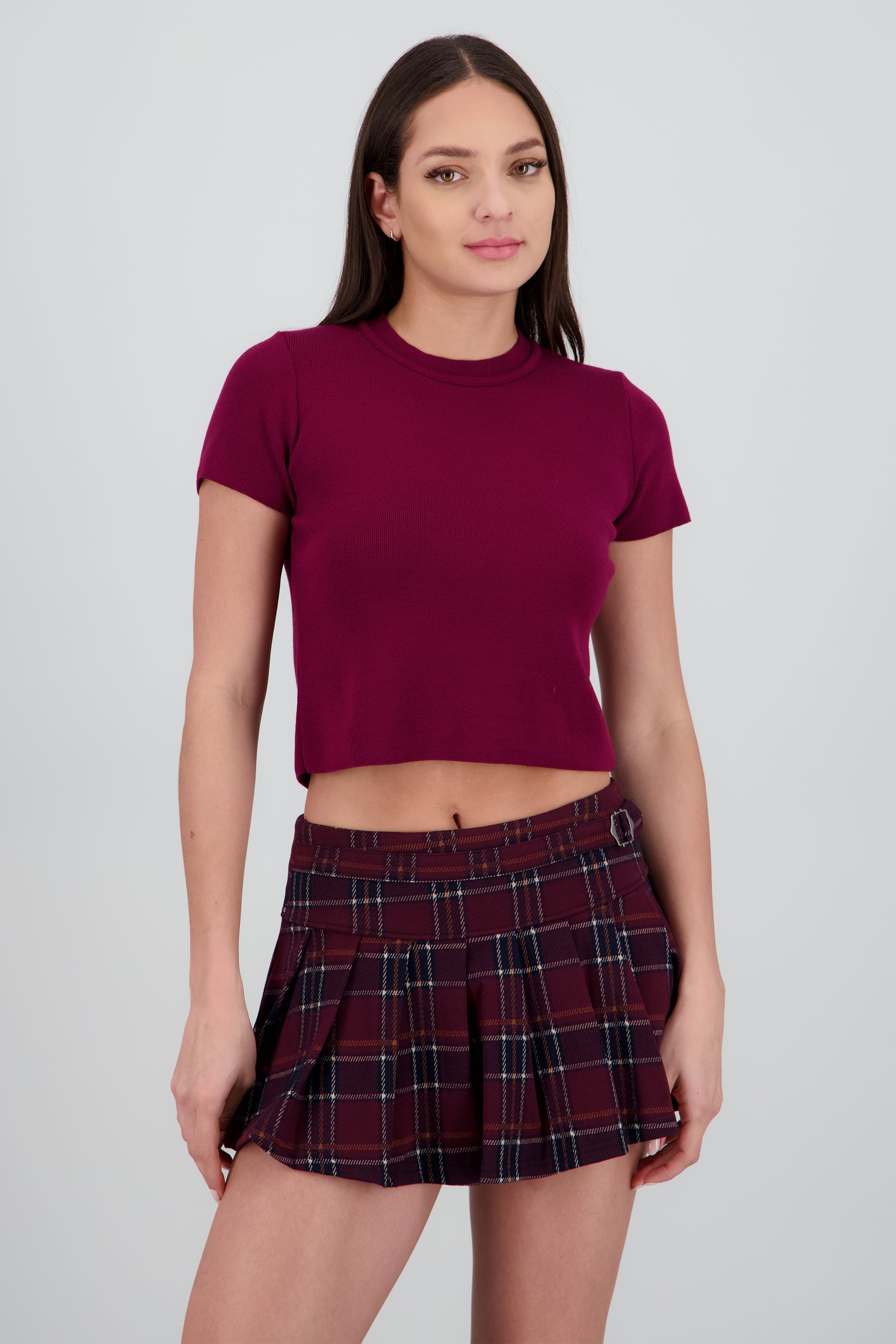 Top tejido manga corta VINO