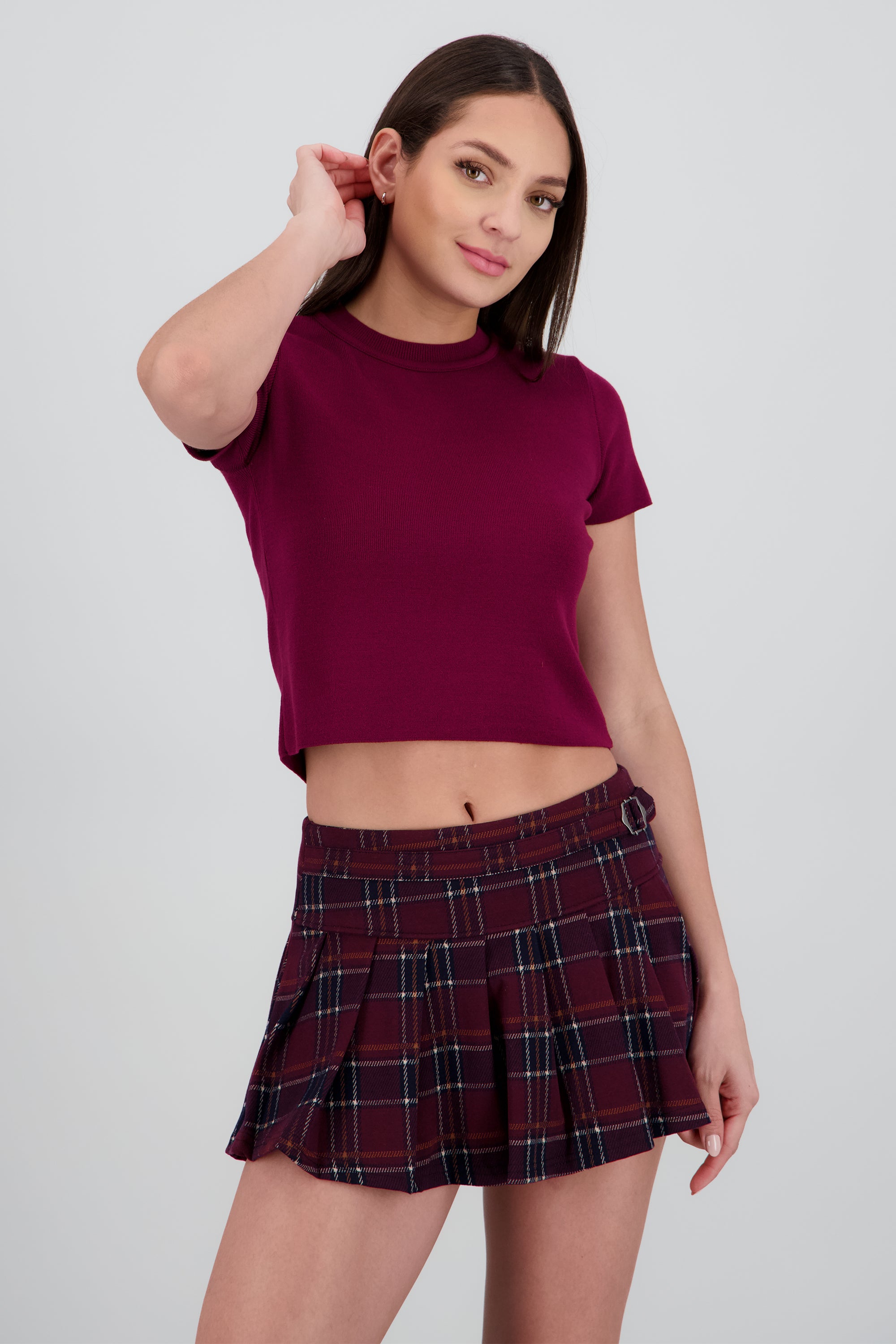 Top tejido manga corta VINO