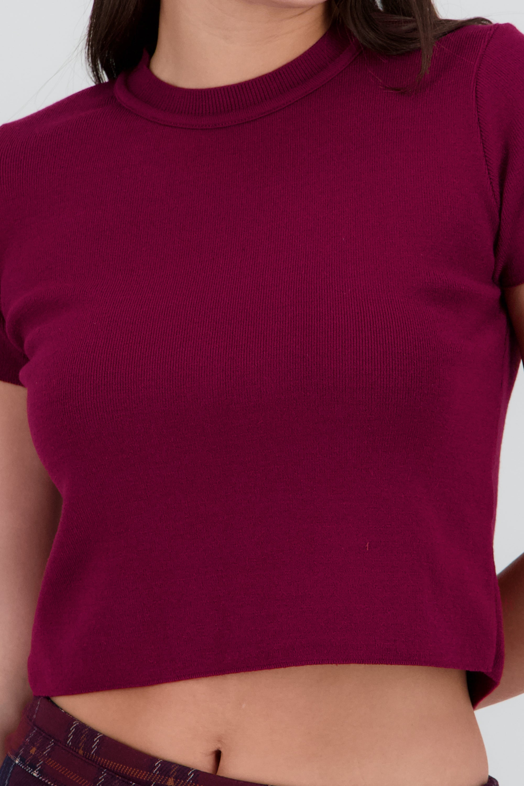 Top tejido manga corta VINO