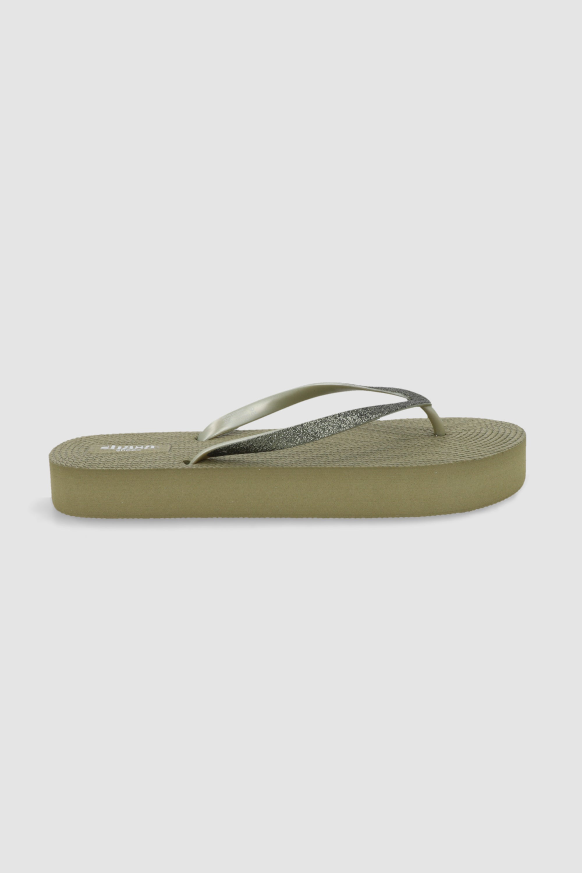 Flip flop plataforma brillos OLIVO