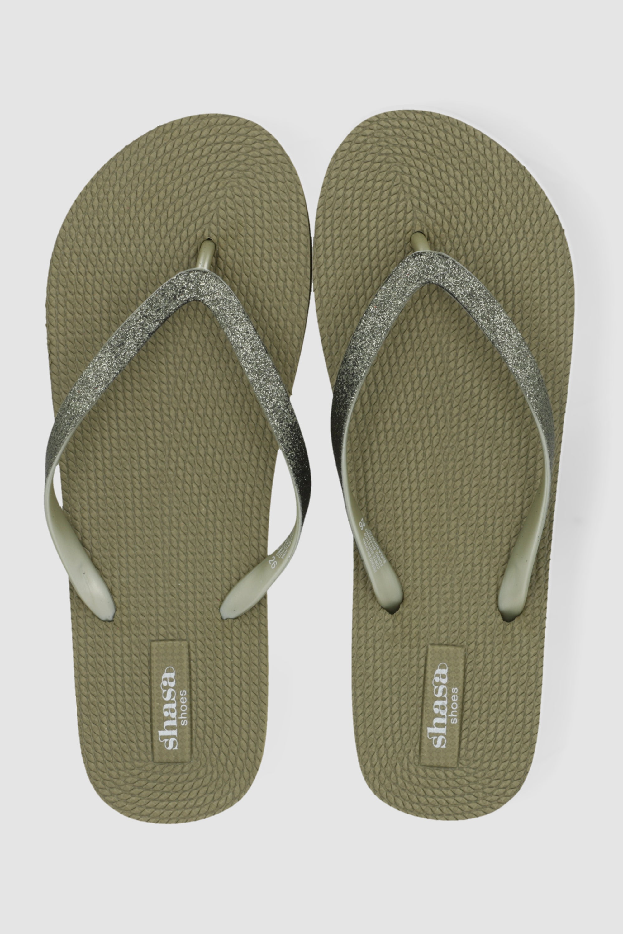 Flip flop plataforma brillos OLIVO